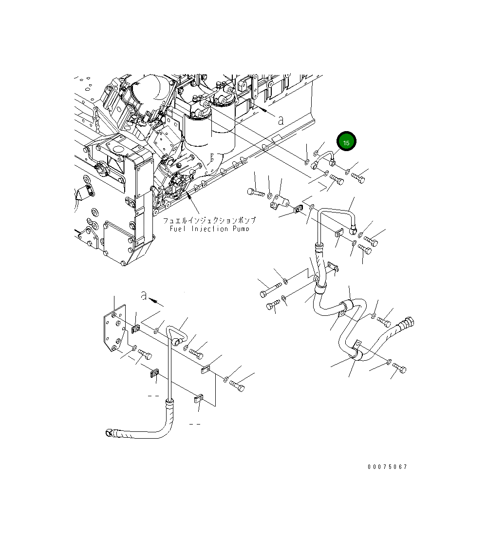 Трубка 6219-71-7680 Komatsu