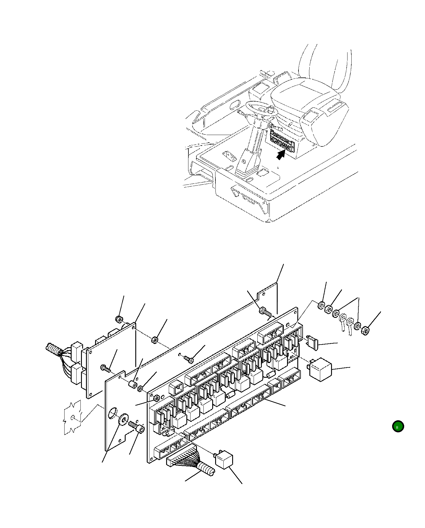 Указатель поворота 21D-06-11680 Komatsu
