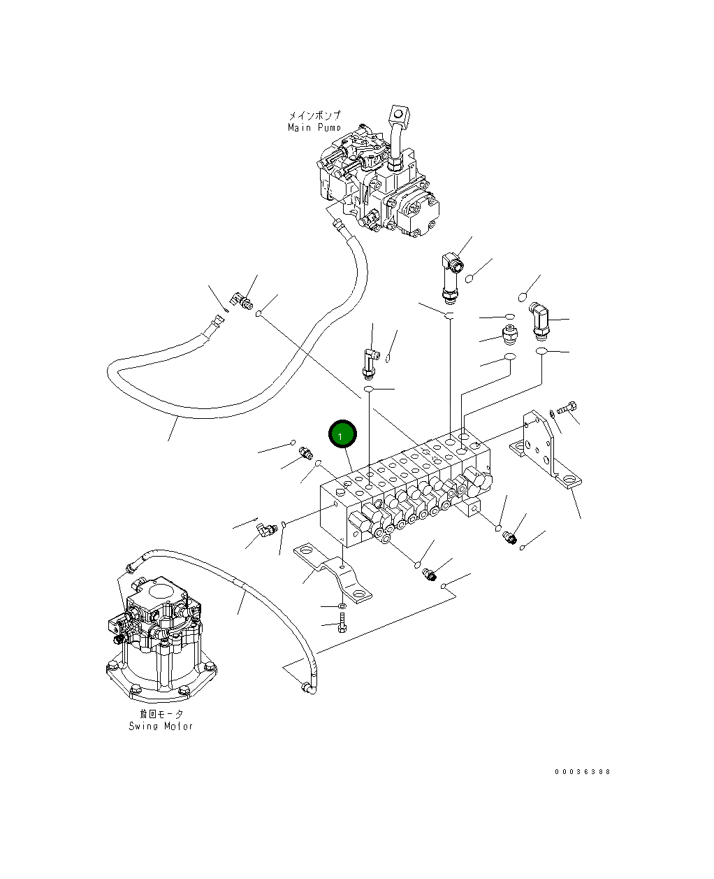 Управляющий клапан 723-19-14500 Komatsu