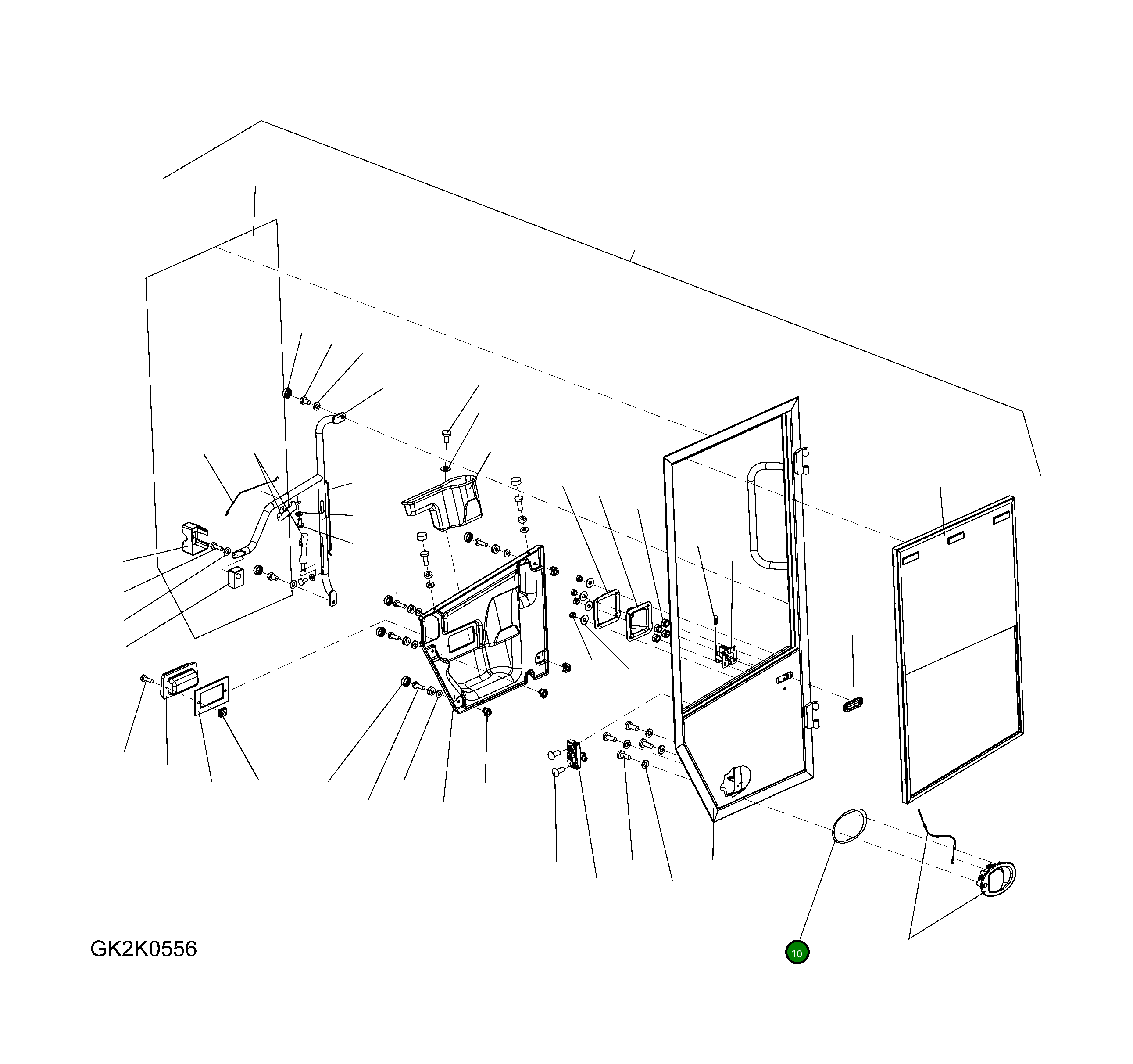 Уплотнение 421-56-H0R74 Komatsu
