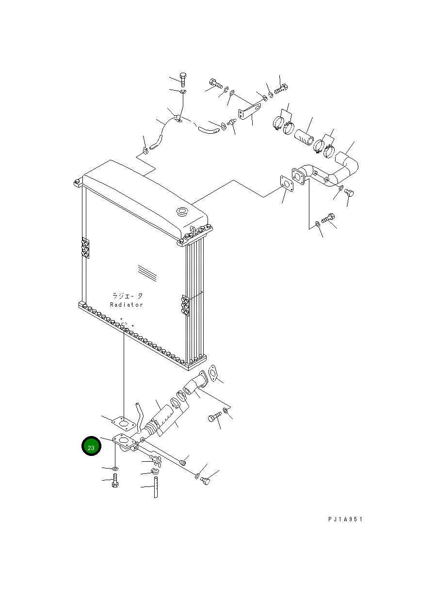Трубка 175-03-32175 Komatsu