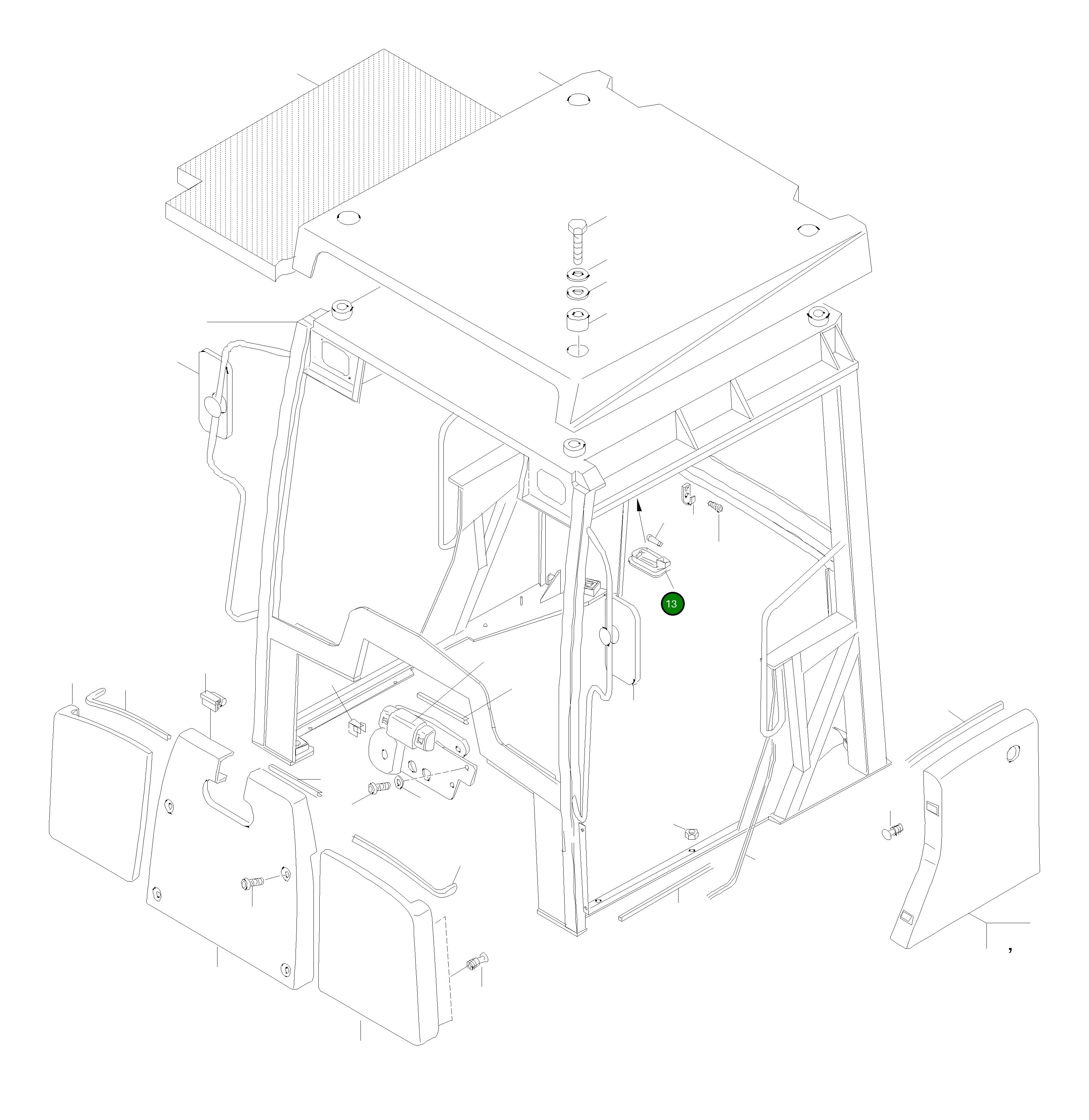 Фара 42U-56-11610 Komatsu