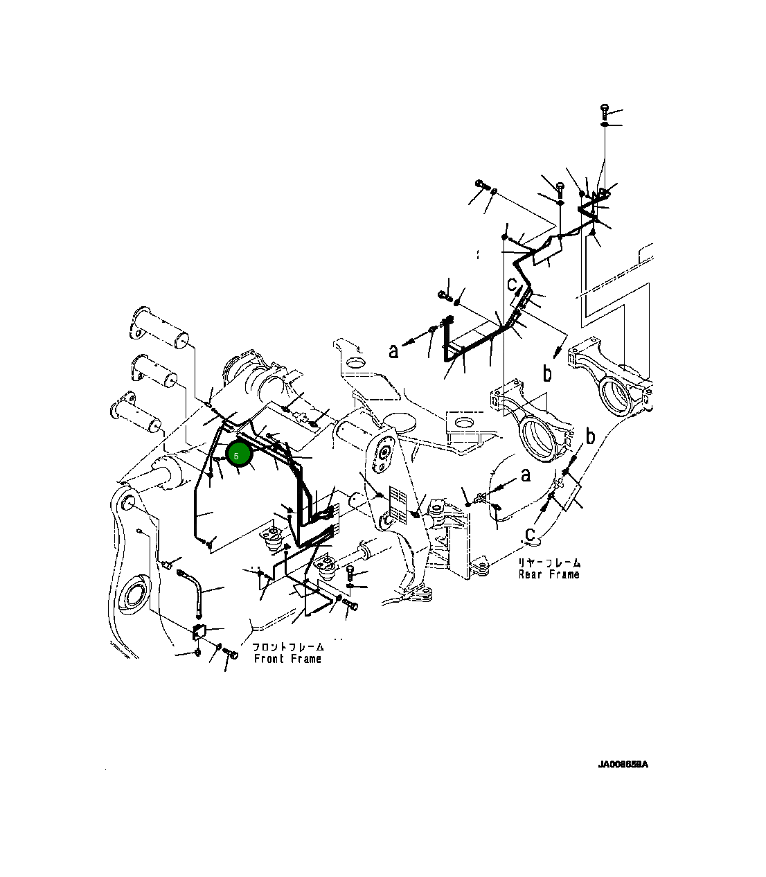 Трубка 425-46-36152 Komatsu