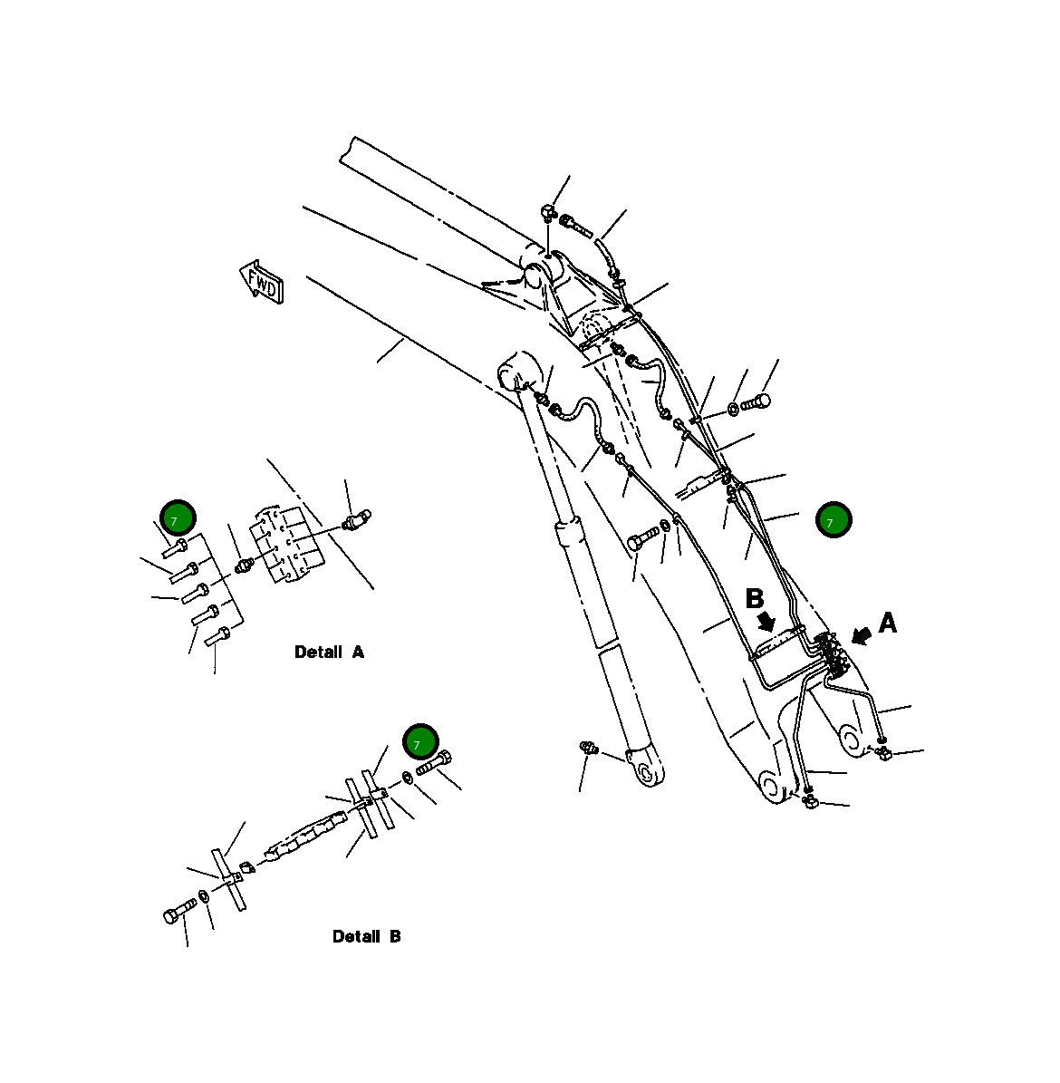 Трубка 209-70-57421 Komatsu