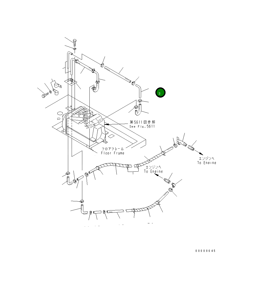 Трубка 23D-809-2940 Komatsu
