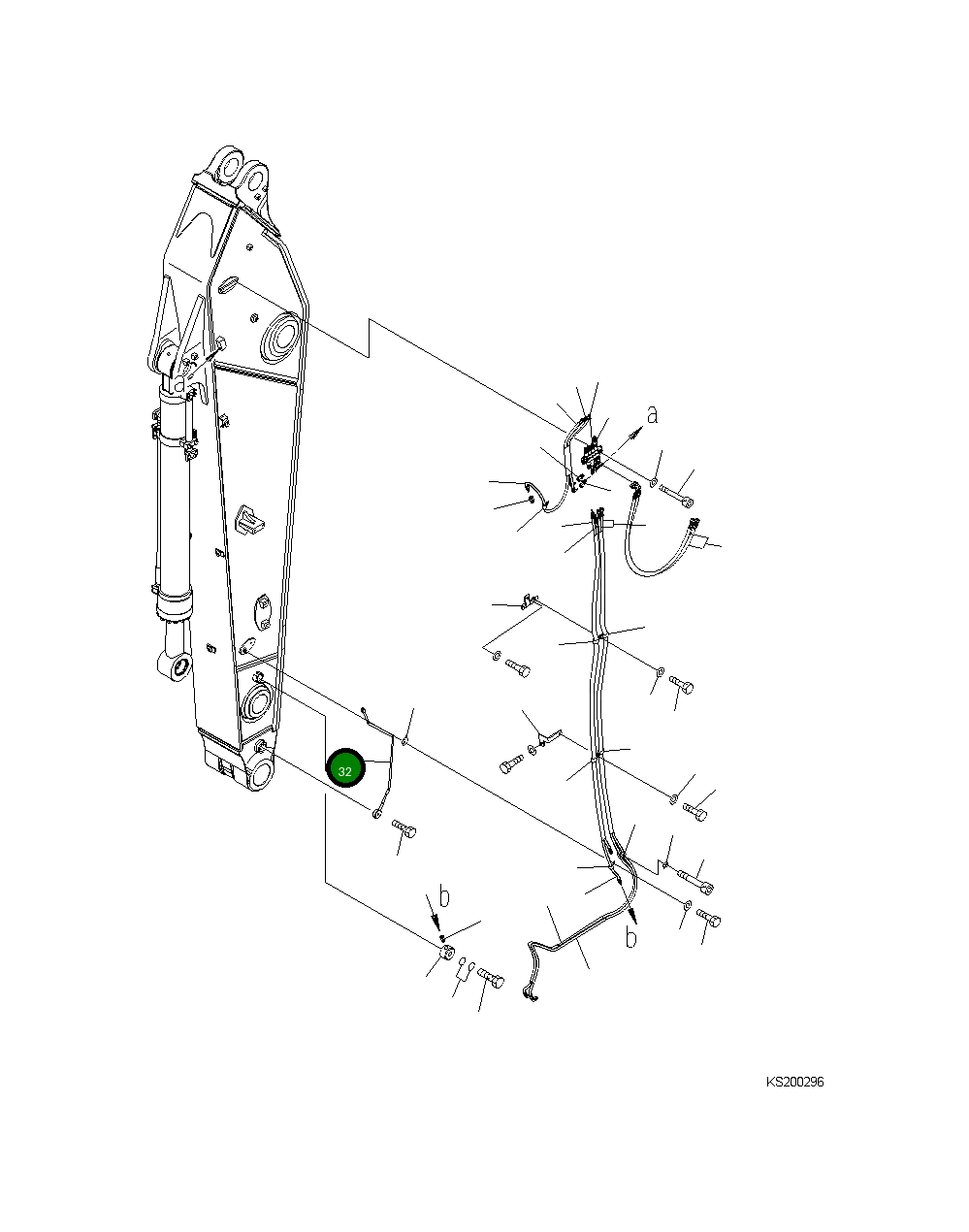 Трубка 208-70-K3481 Komatsu