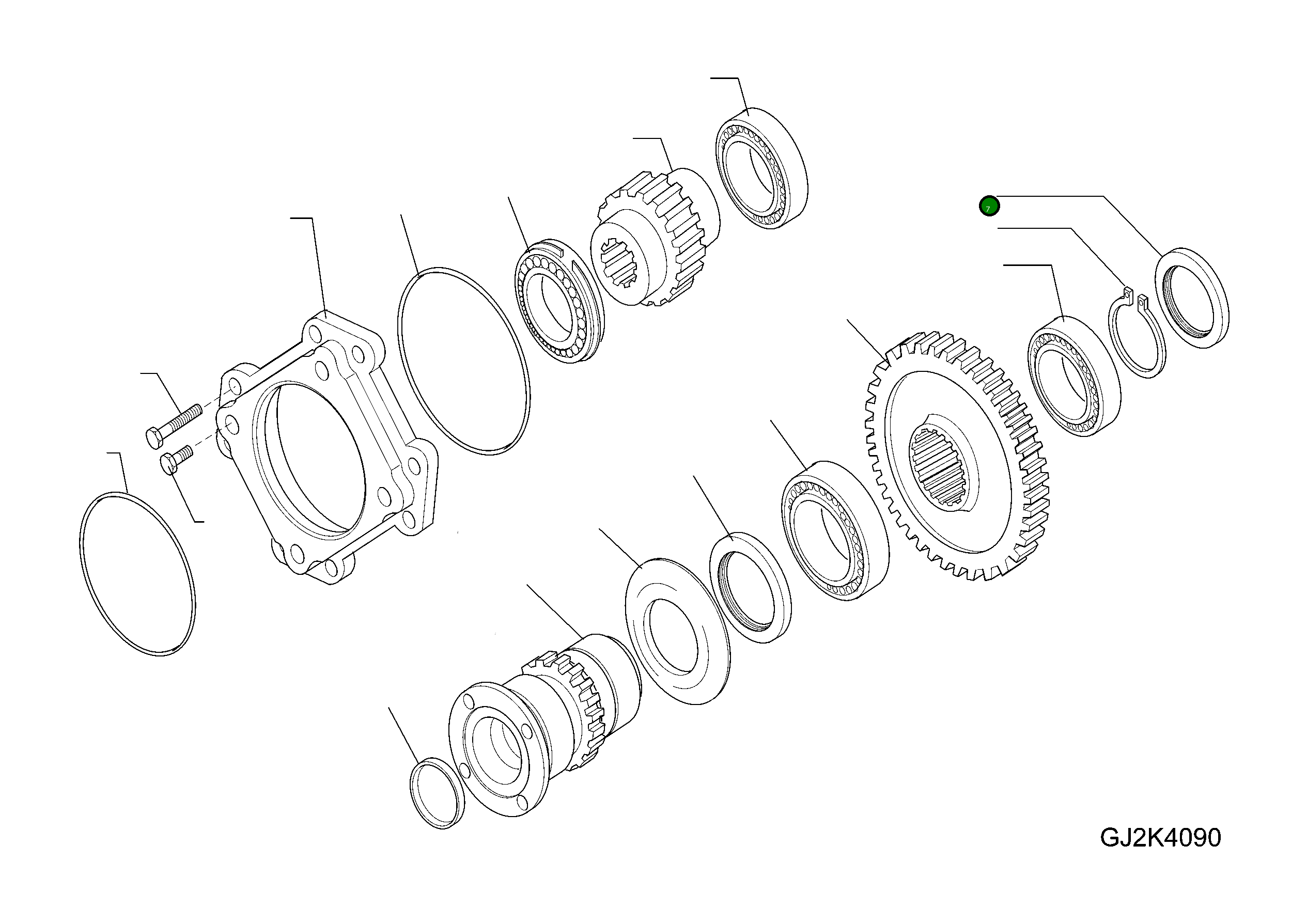 Уплотнение 42T-23-H0P57 Komatsu