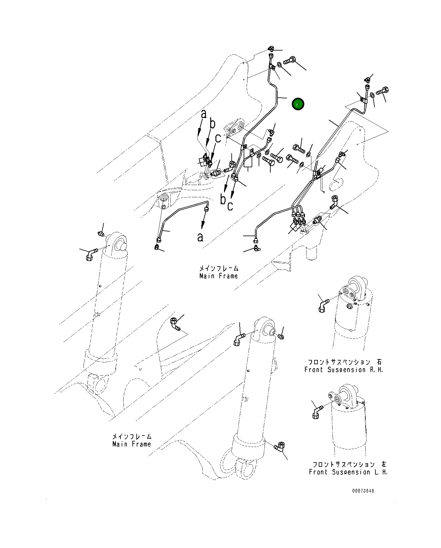 Трубка 561-52-82642 Komatsu