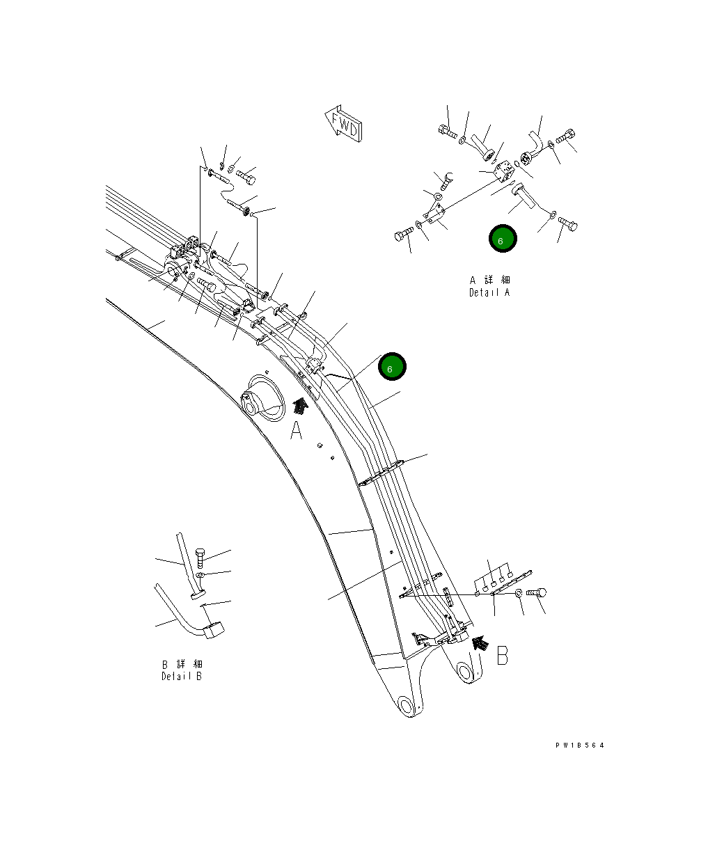Трубка 209-62-73910 Komatsu