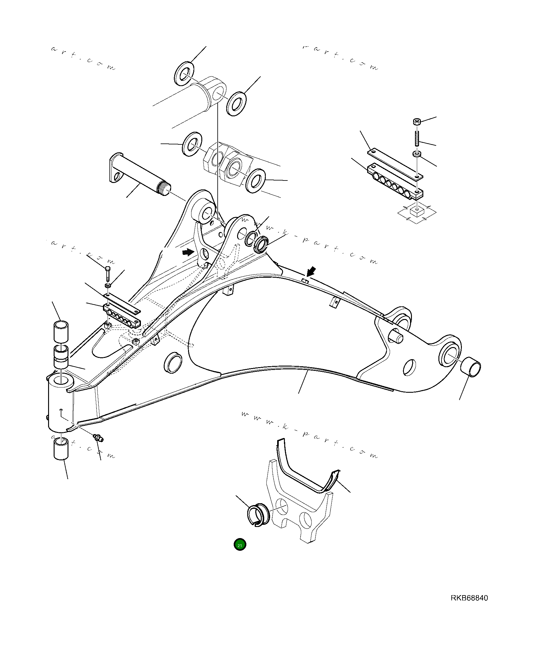 Уплотнение 42N-856-5460 Komatsu