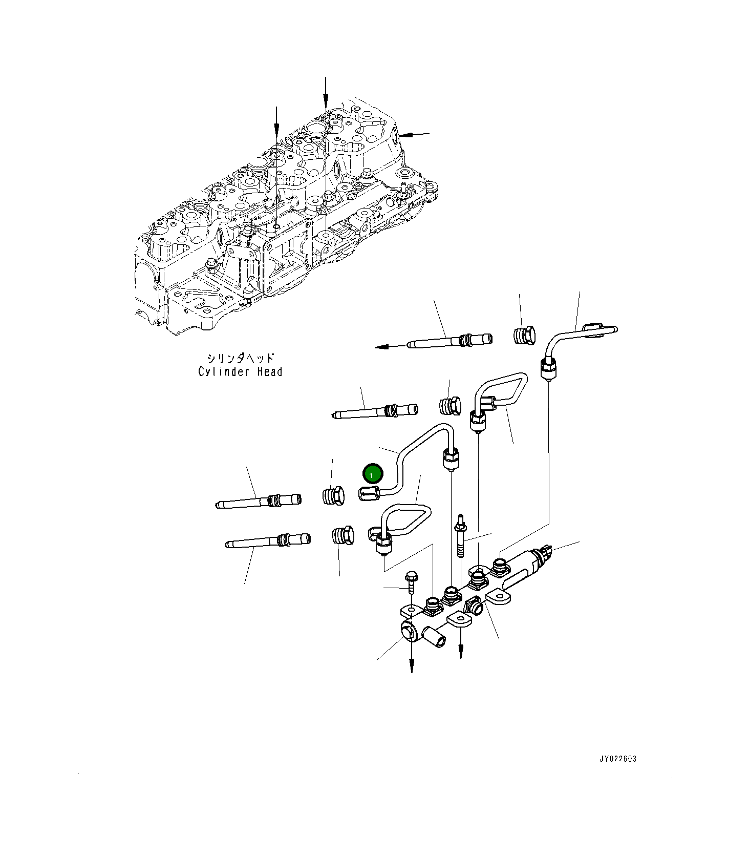Трубка 6755-71-5220 Komatsu