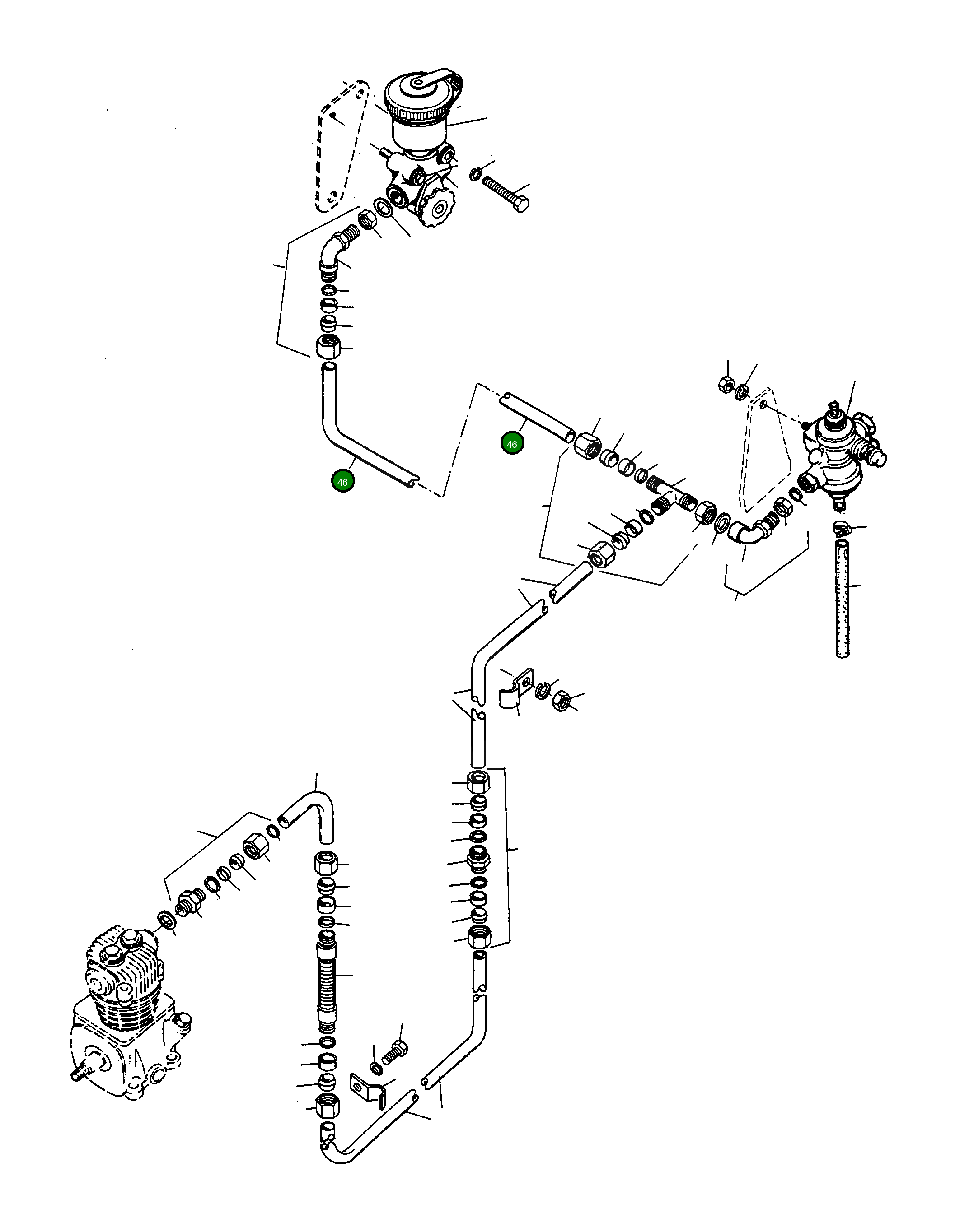 Трубка 2949008M1 Komatsu