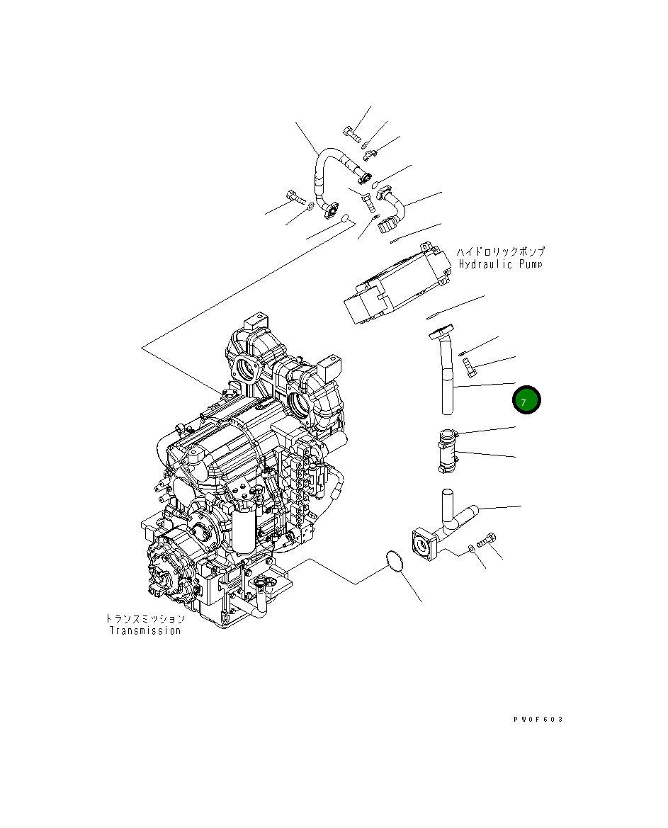 Трубка 424-16-31141 Komatsu