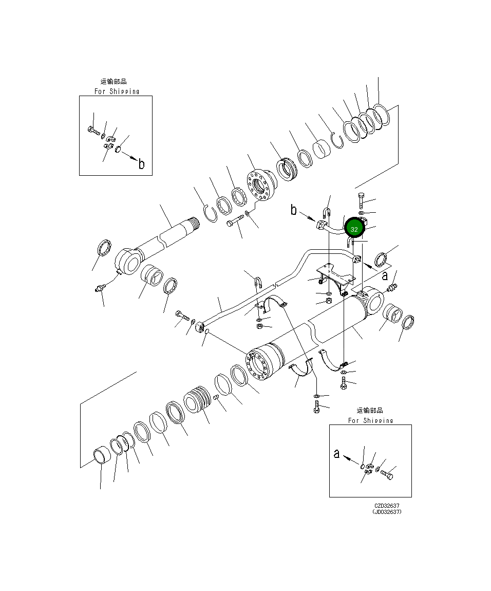 Трубка 21M-63-72181 Komatsu