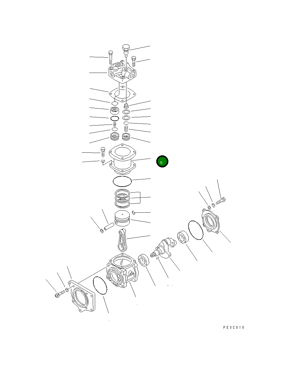 Цилиндр DK487001-3200 Komatsu