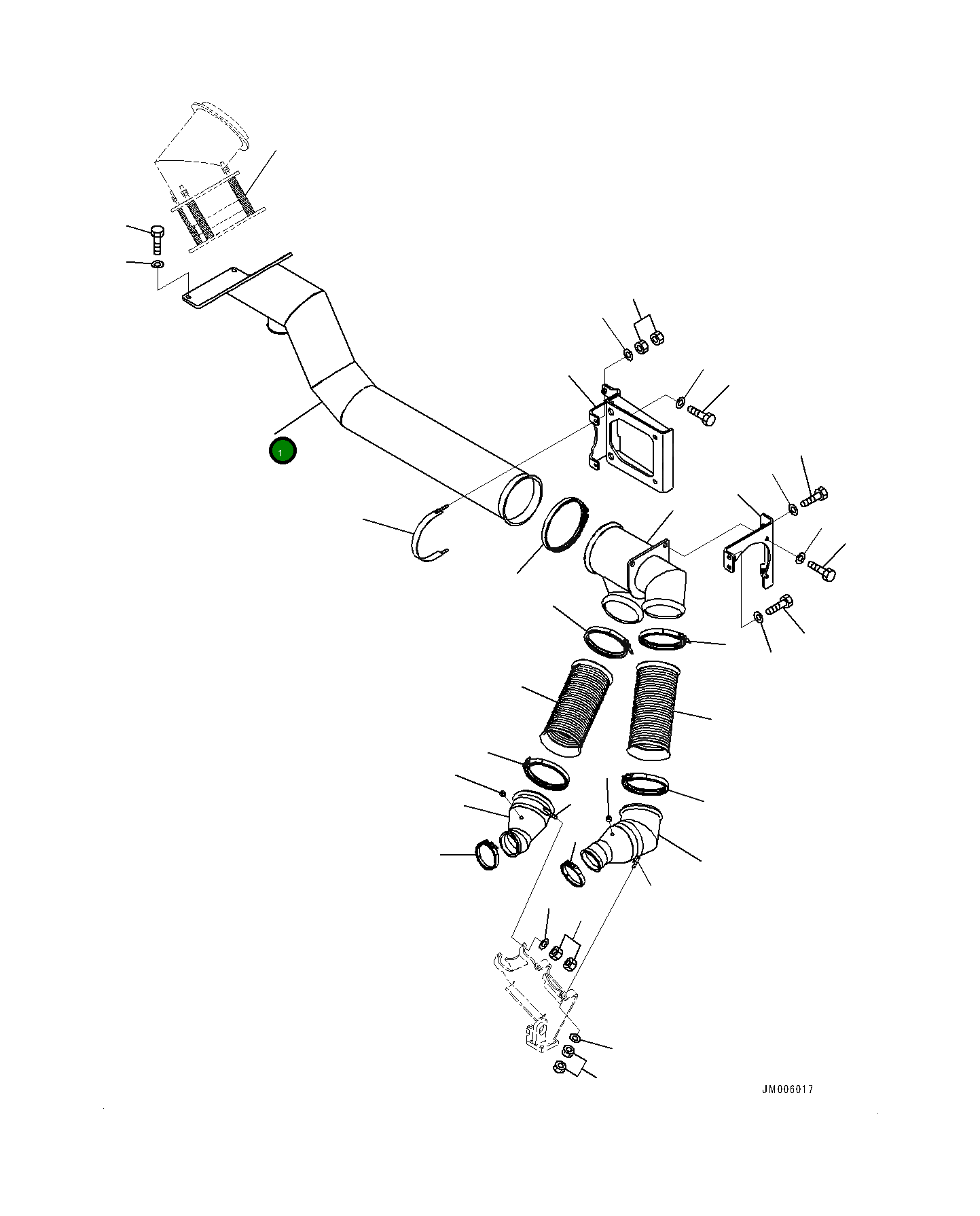 Трубка 561-02-81211 Komatsu