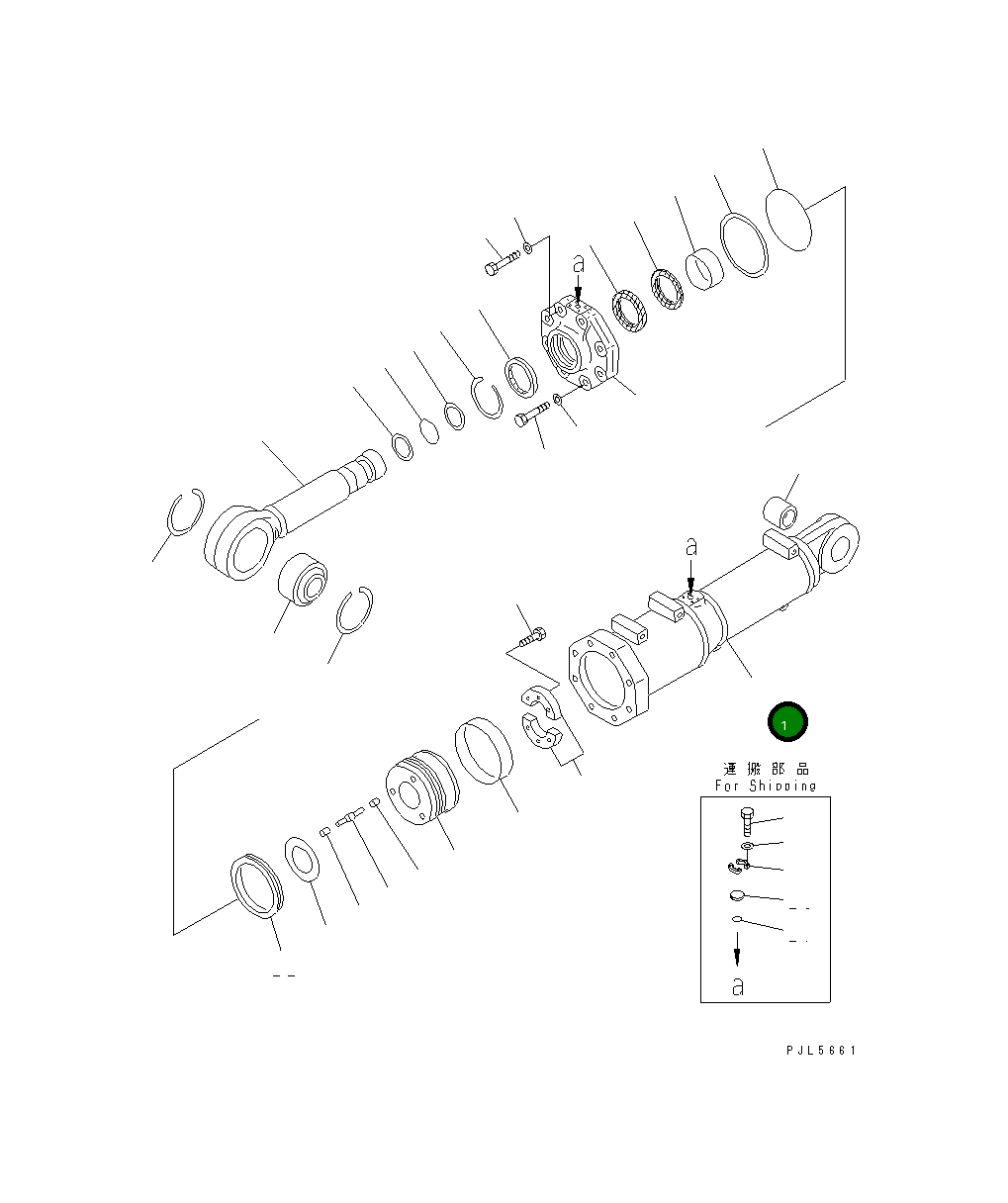 Цилиндр 195-63-53741 Komatsu