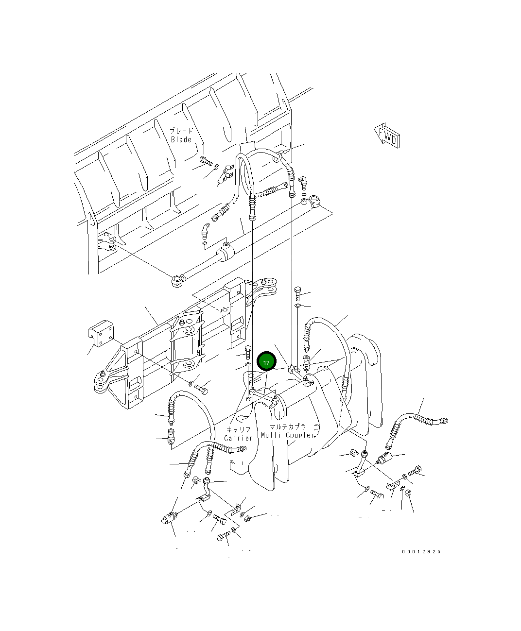 Трубка 417-915-1250 Komatsu