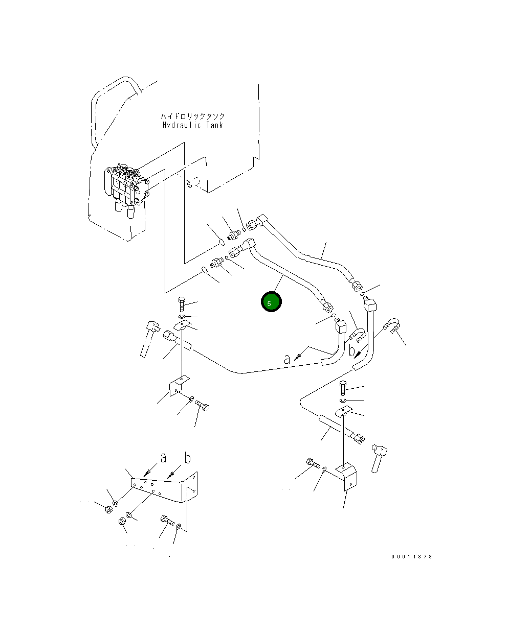 Трубка 103-62-53121 Komatsu