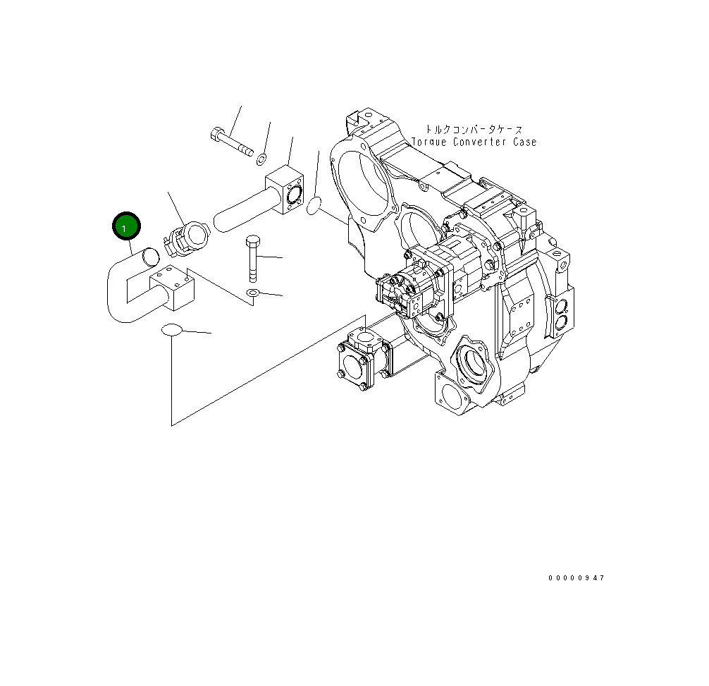 Трубка 154-49-75340 Komatsu