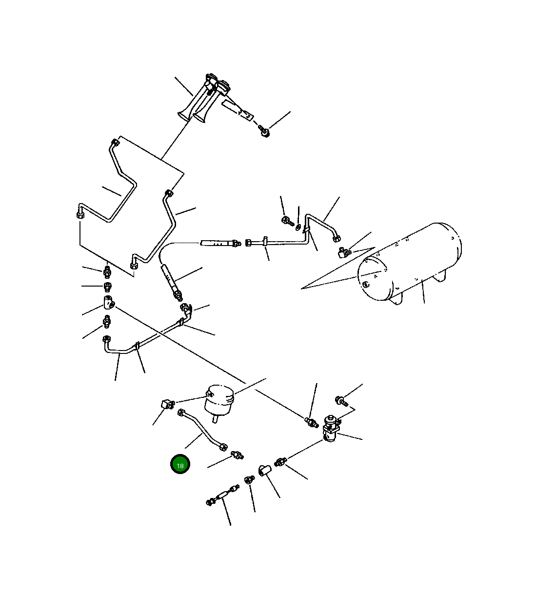 Трубка 423-35-11192 Komatsu