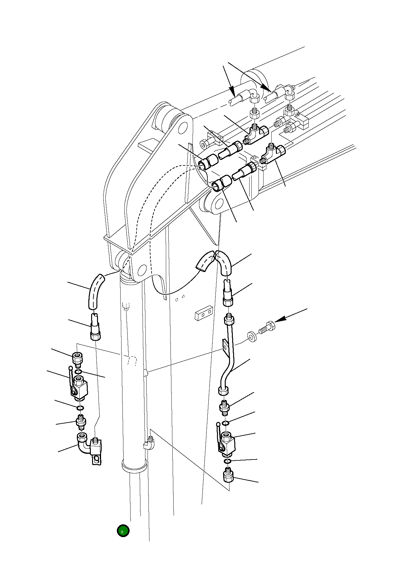 Труба 3F4593070 Komatsu