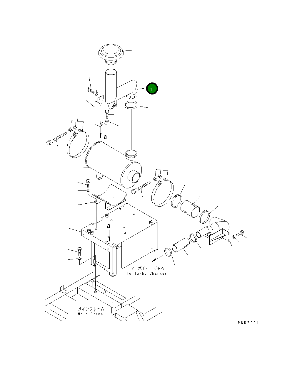 Труба 277-01-53321 Komatsu