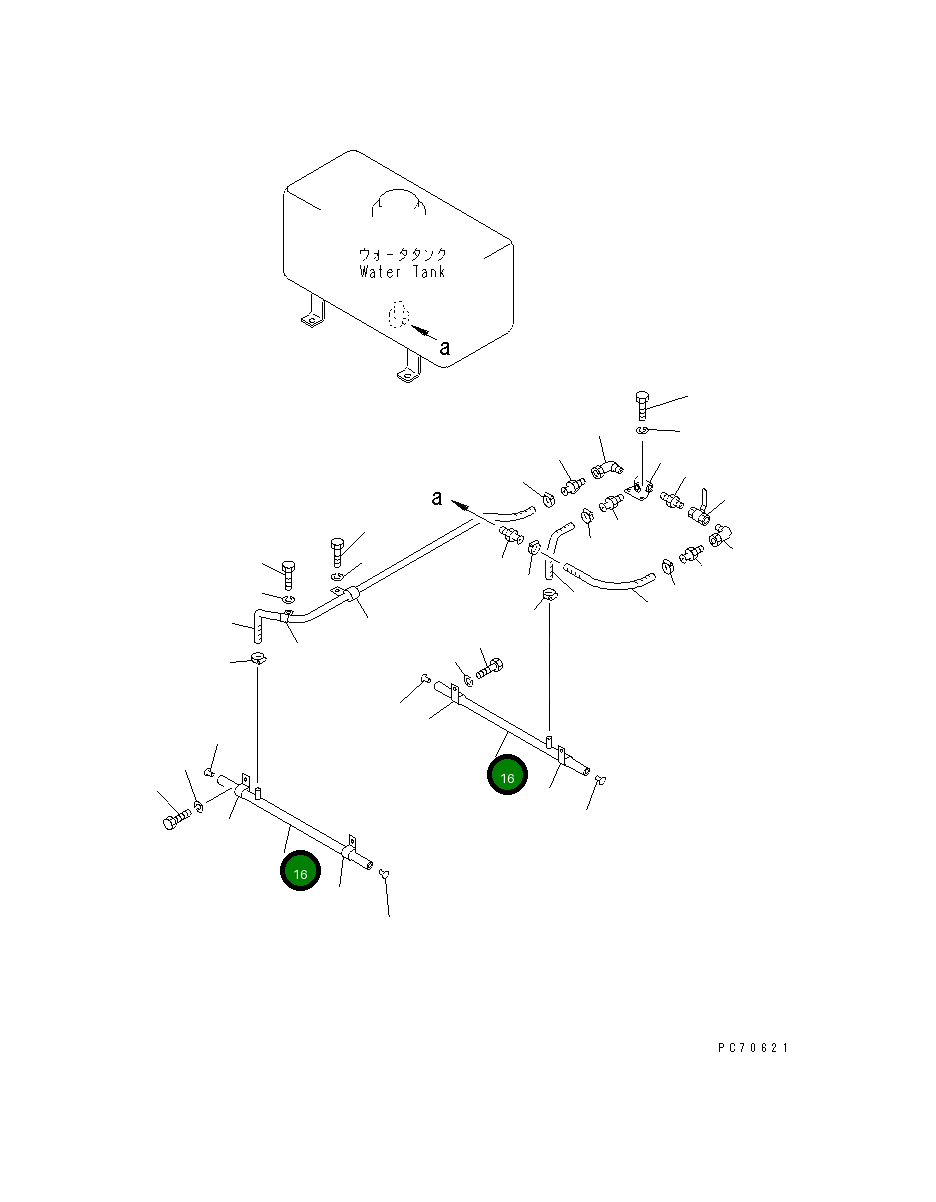 Труба 2693-8-42100 Komatsu