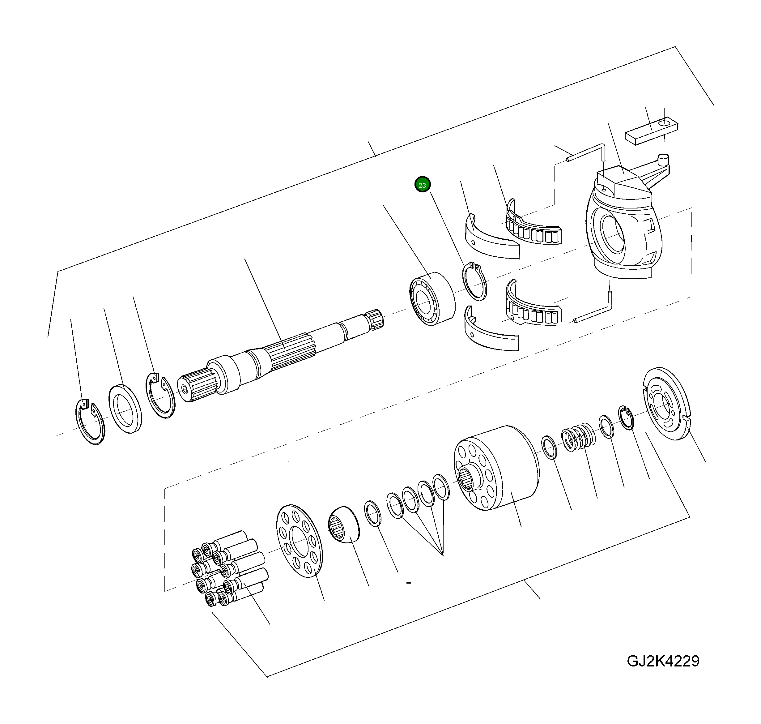 Стопорное кольцо 42R-17-H0P39 Komatsu