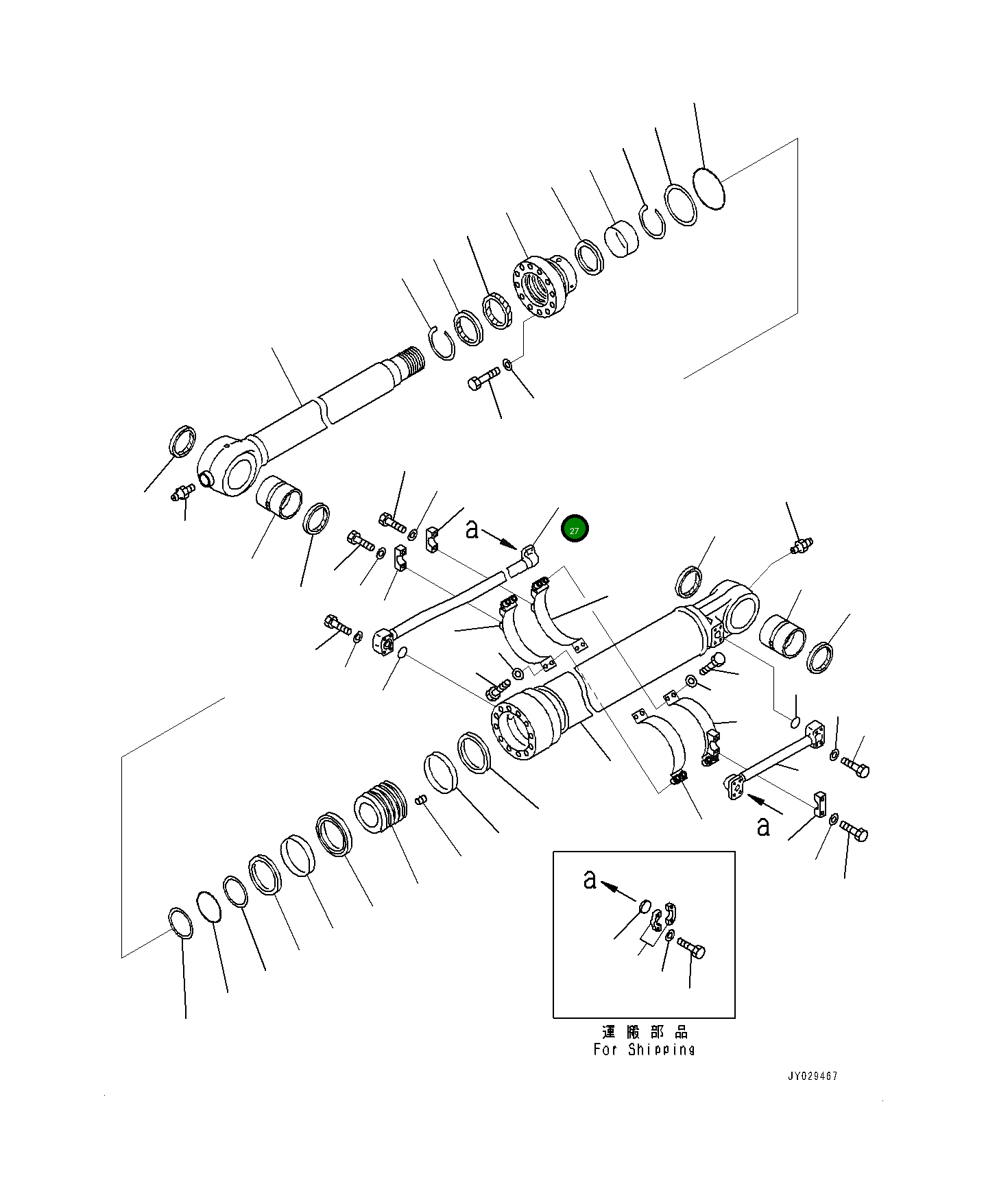 Трубка 707-86-12580 Komatsu