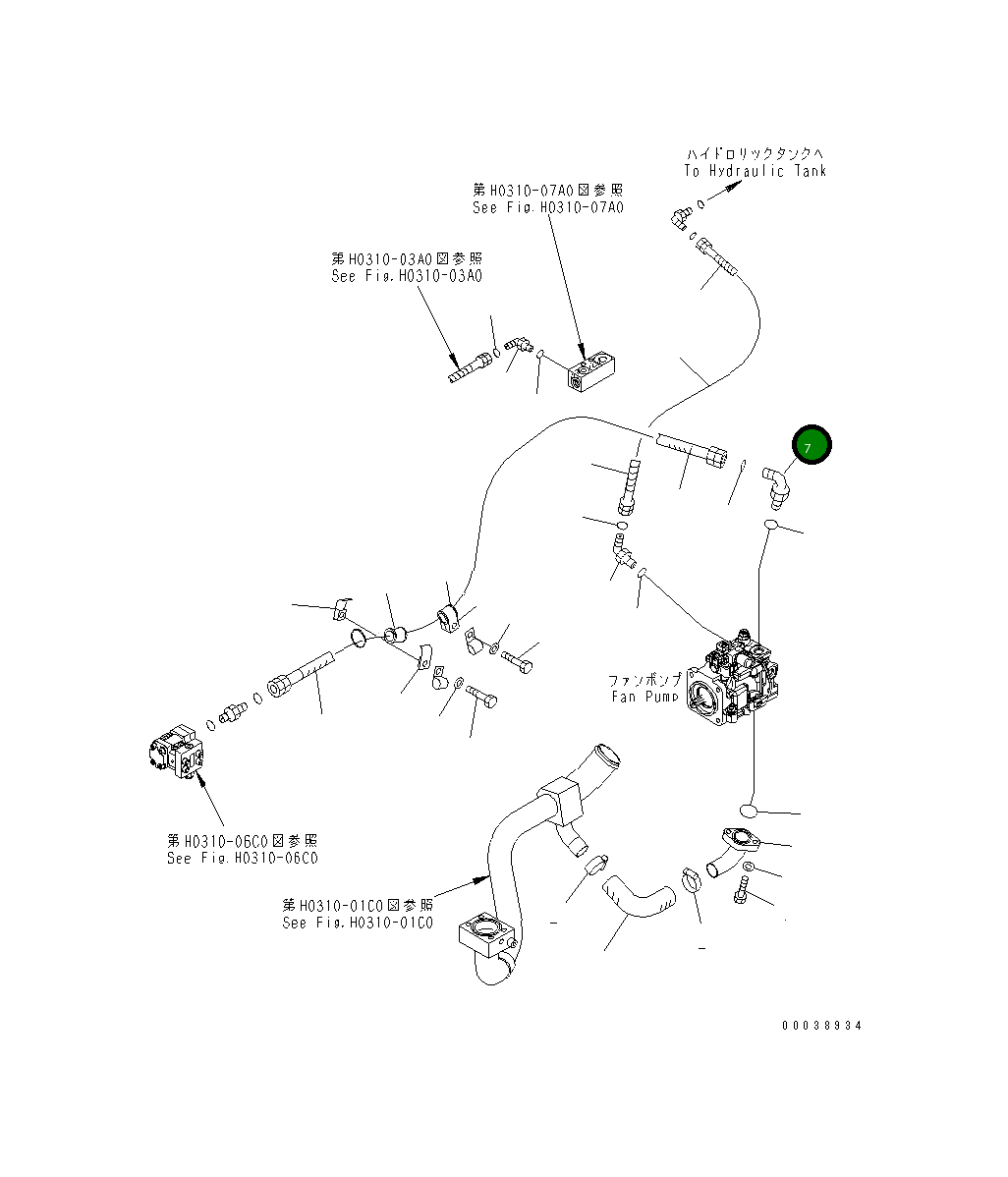 Угловой штуцер 02782-1052A Komatsu