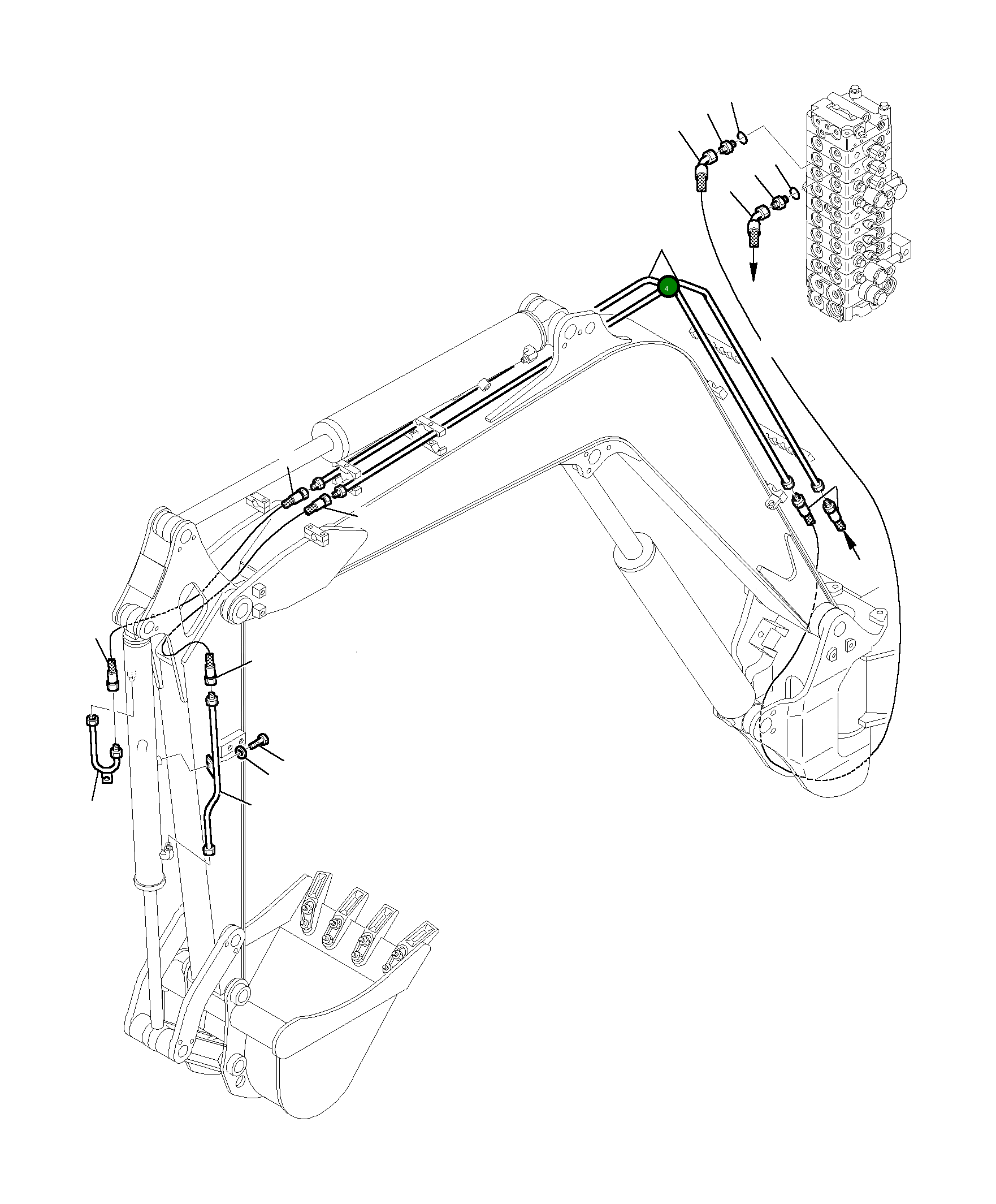 Труба 3F1084056 Komatsu
