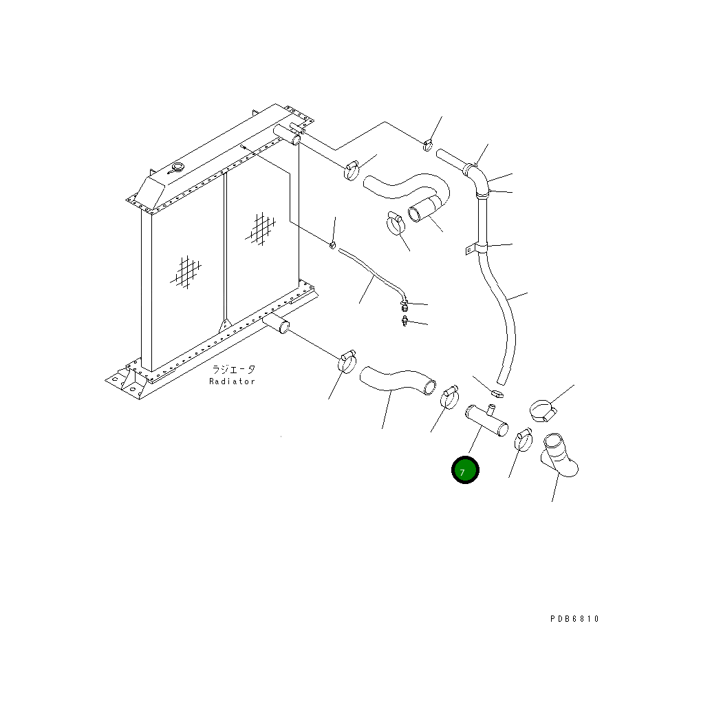 Трубка 209-03-78252 Komatsu