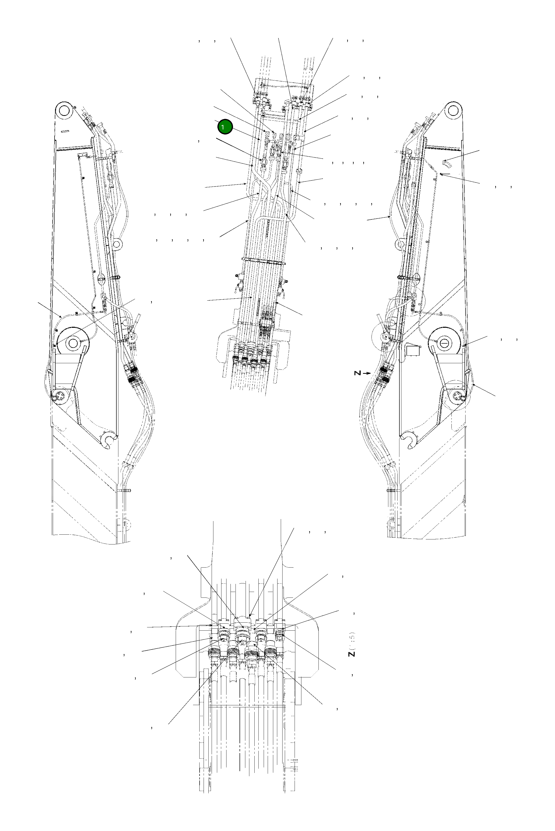 Трубка 208-70-KC460 Komatsu
