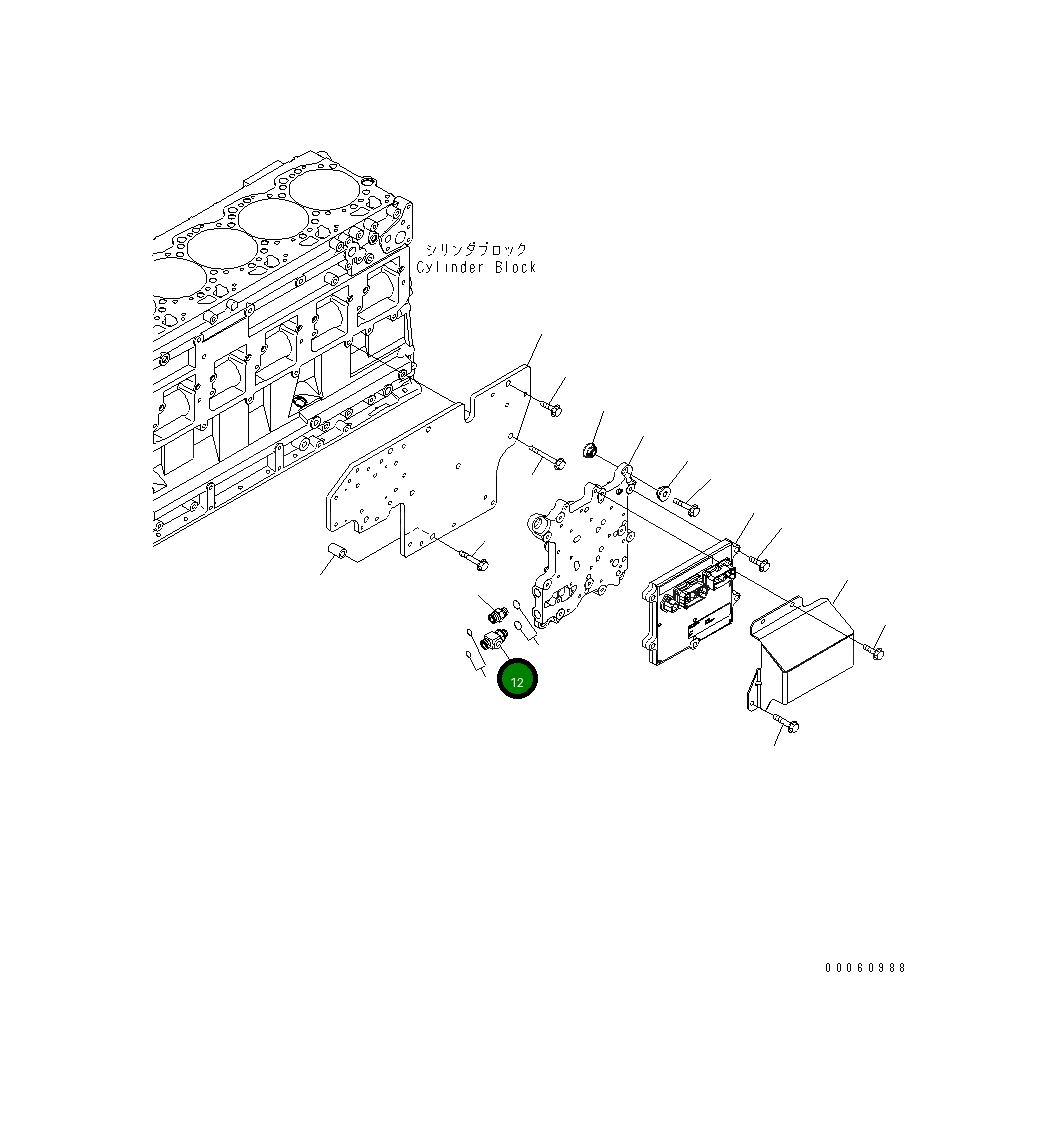 Угловой штуцер 6261-71-7140 Komatsu