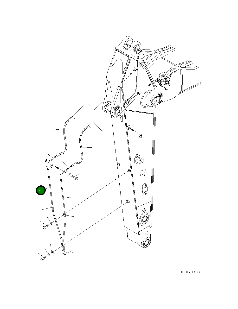 Трубка 208-62-75320 Komatsu