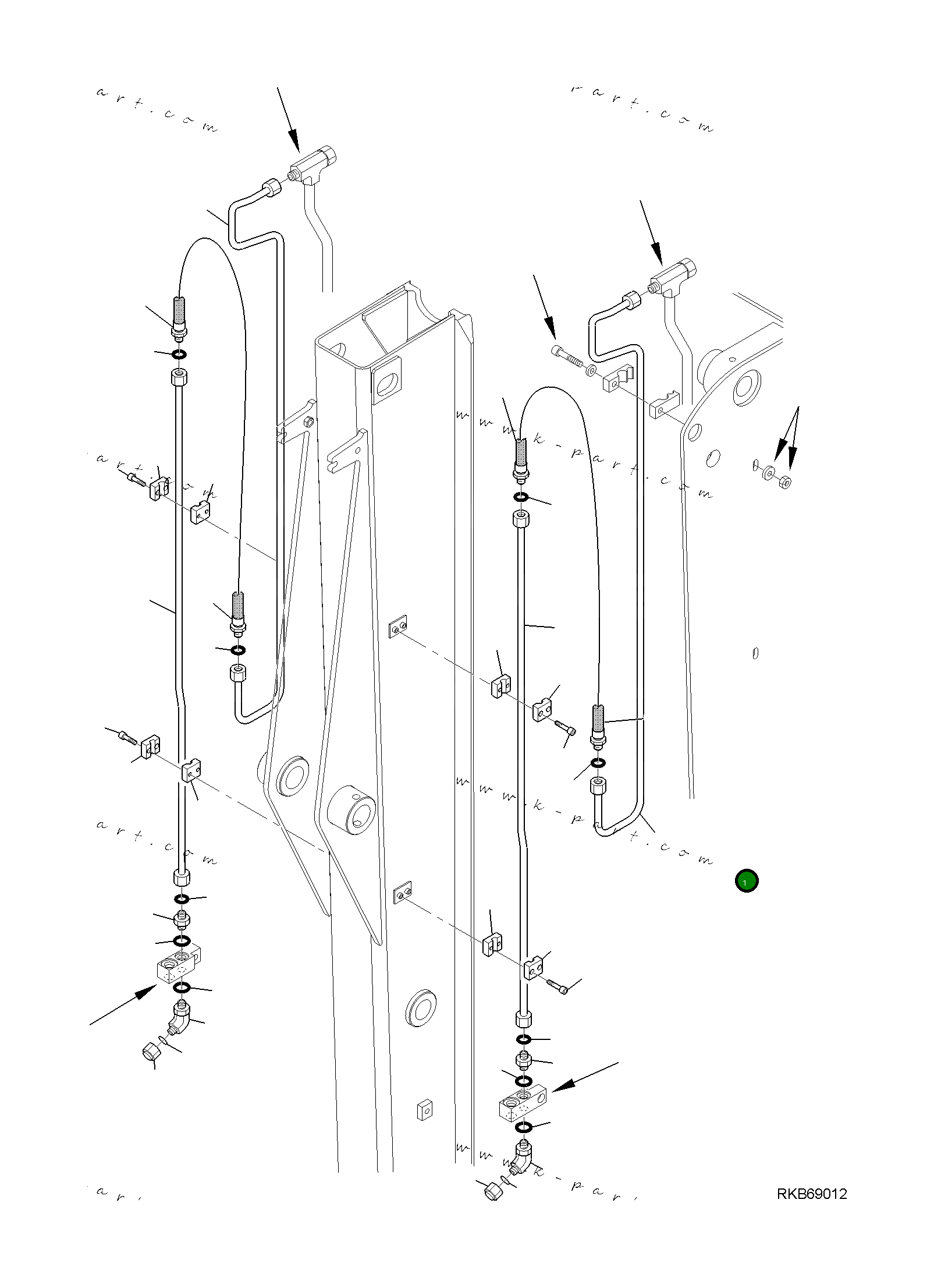 Труба 42N-62-19520 Komatsu
