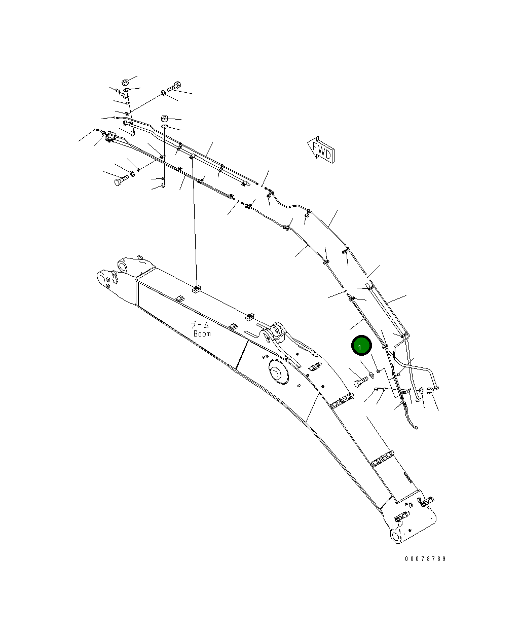 Трубка 208-62-75211 Komatsu