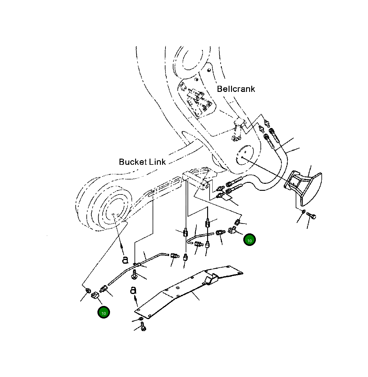 Угловой штуцер 427-S95-2371 Komatsu
