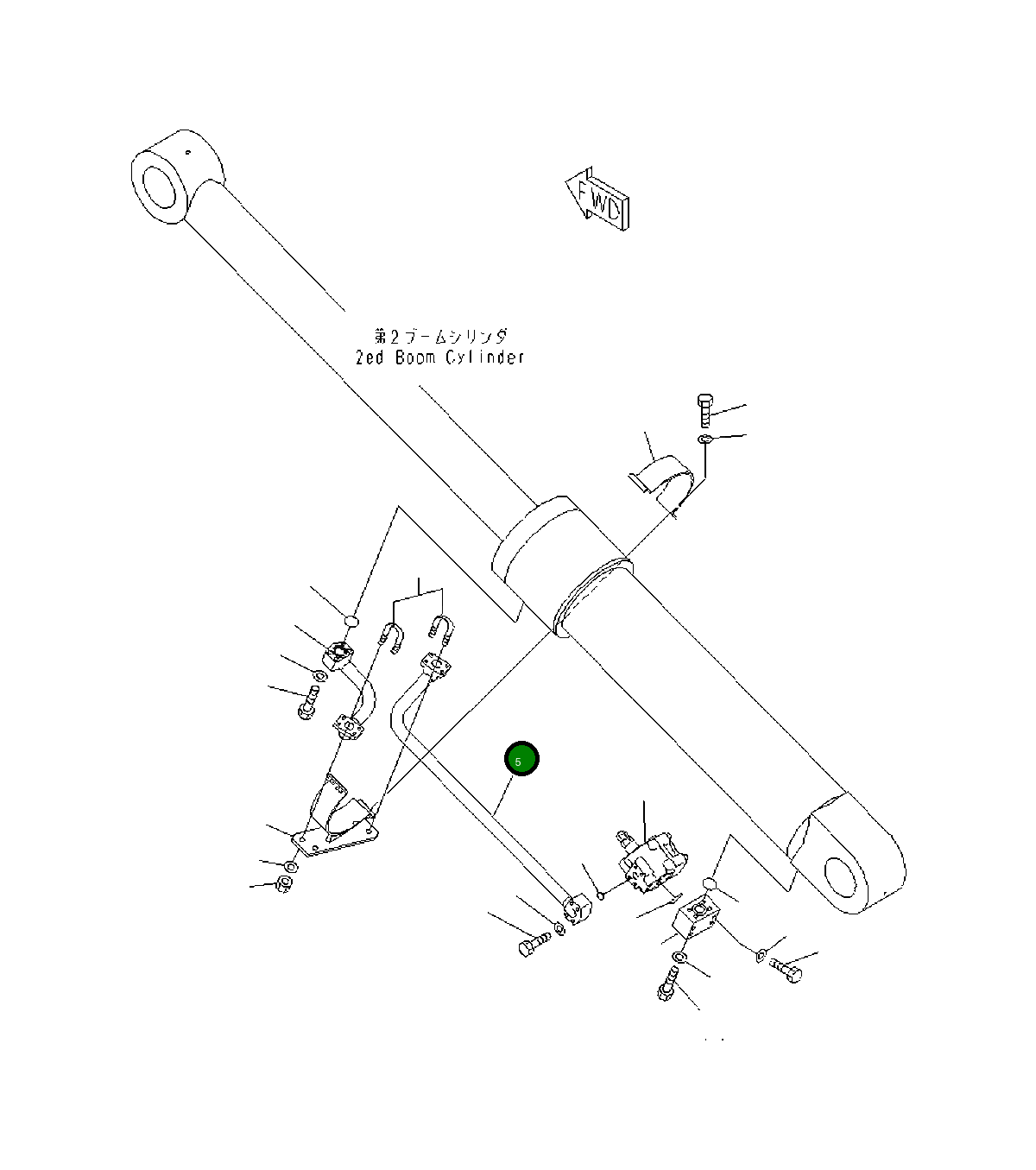 Трубка 207966K970 Komatsu