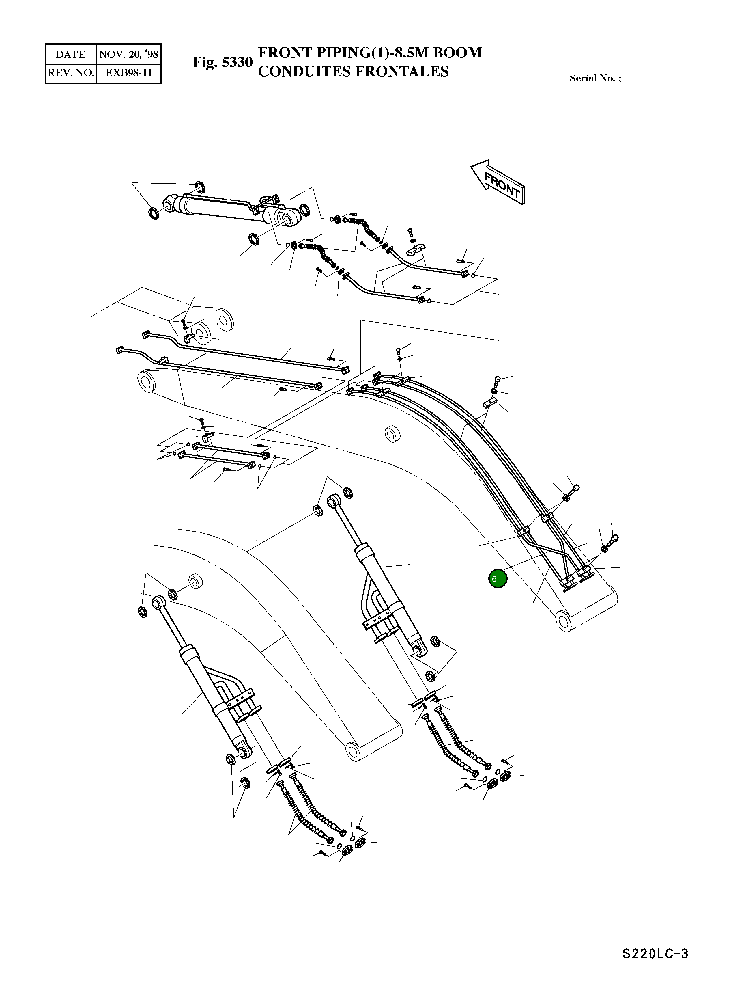 Труба 2140-1077 Komatsu
