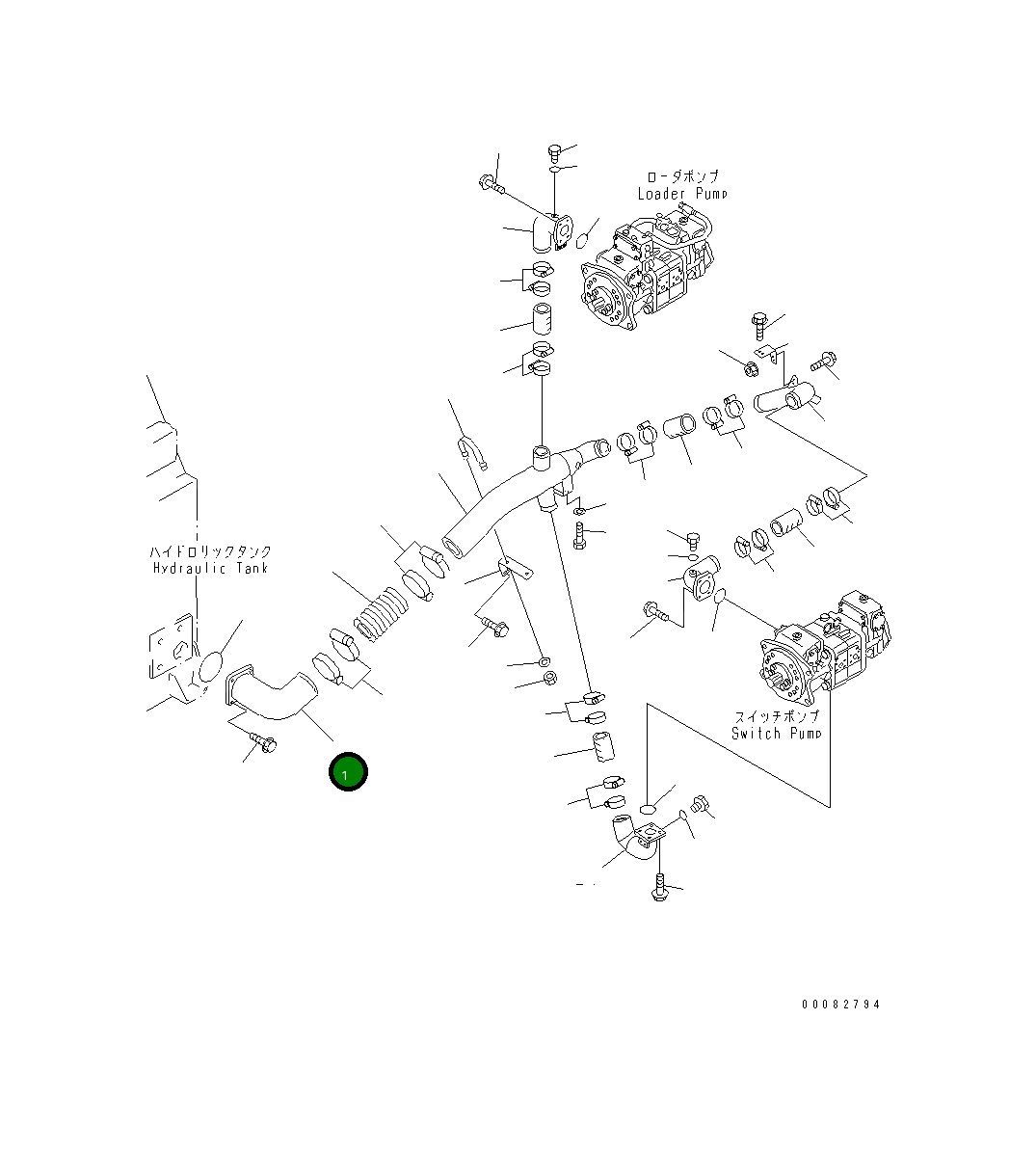 Трубка 427-62-14312 Komatsu