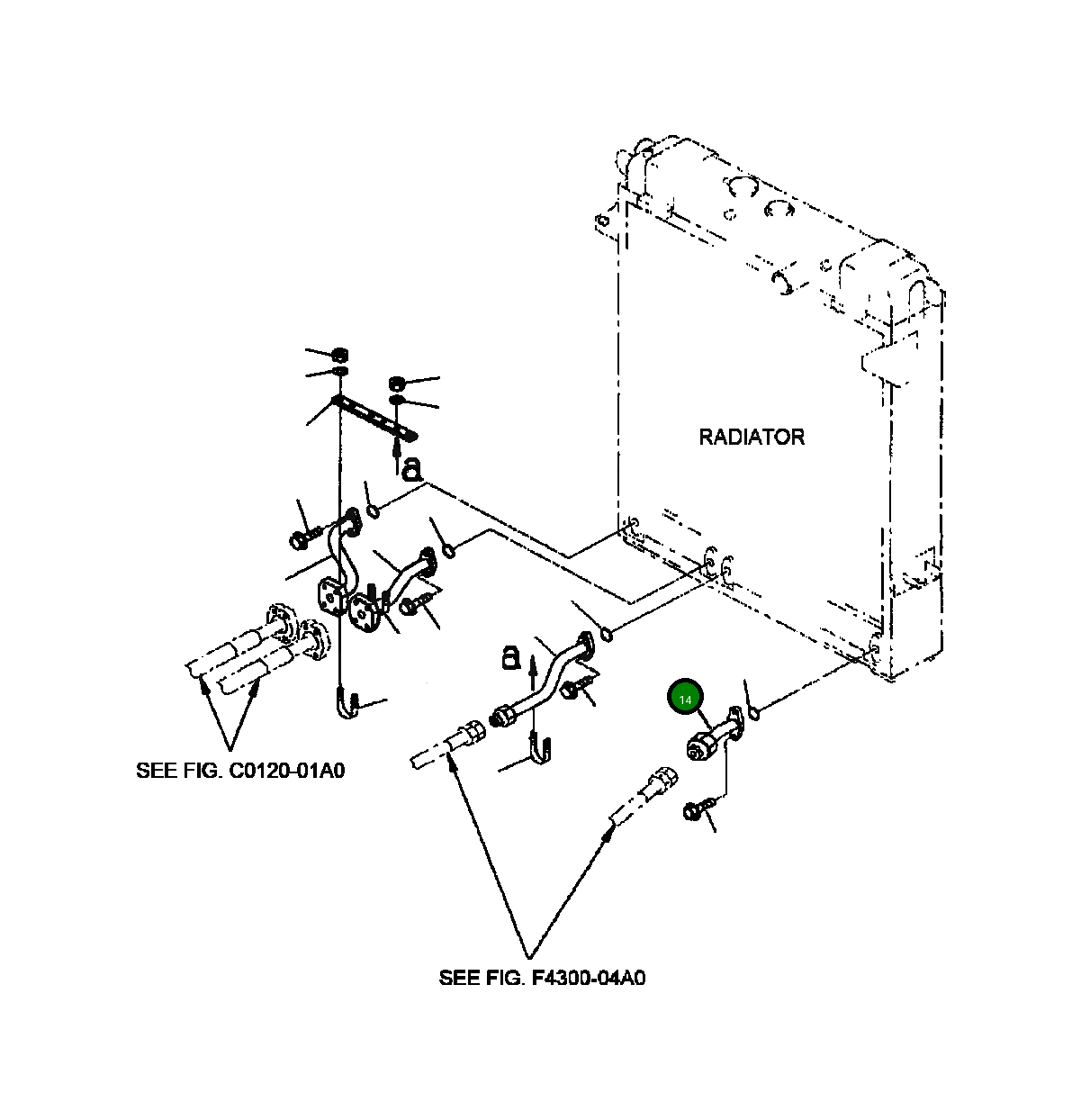 Трубка 424-16-21120 Komatsu