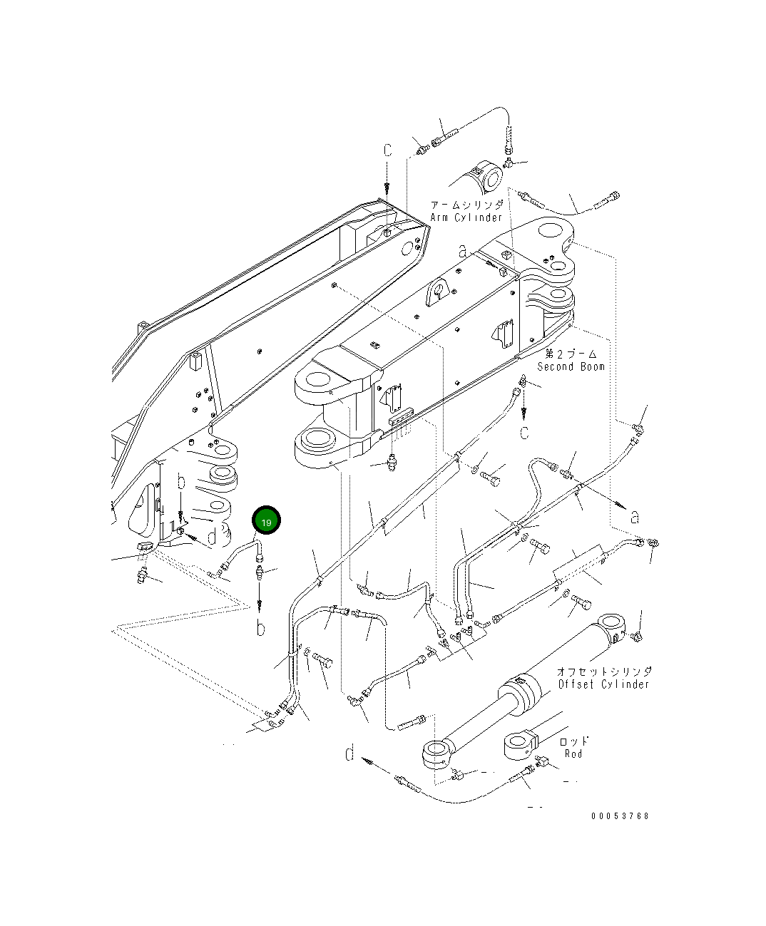 Трубка 208-70-64730 Komatsu