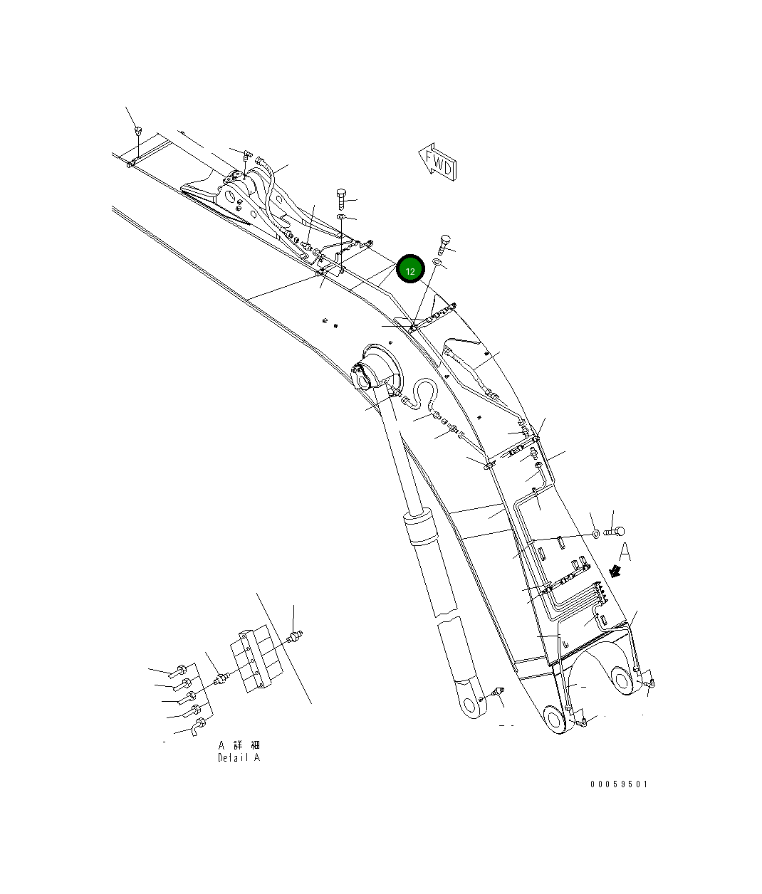 Трубка 209-70-41870 Komatsu