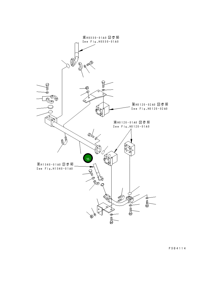 Трубка 209-62-77411 Komatsu