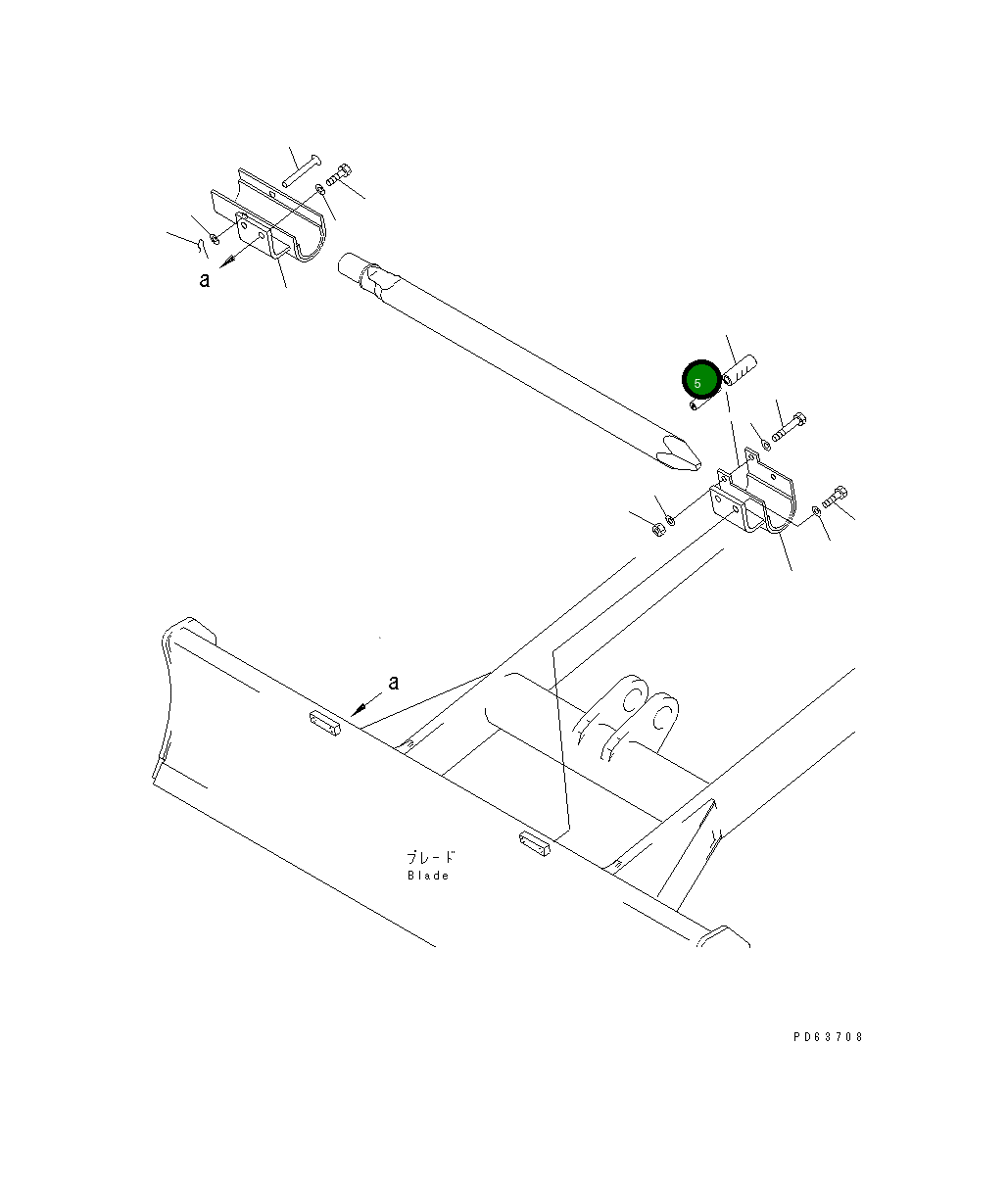 Трубка 20C-970-3460 Komatsu