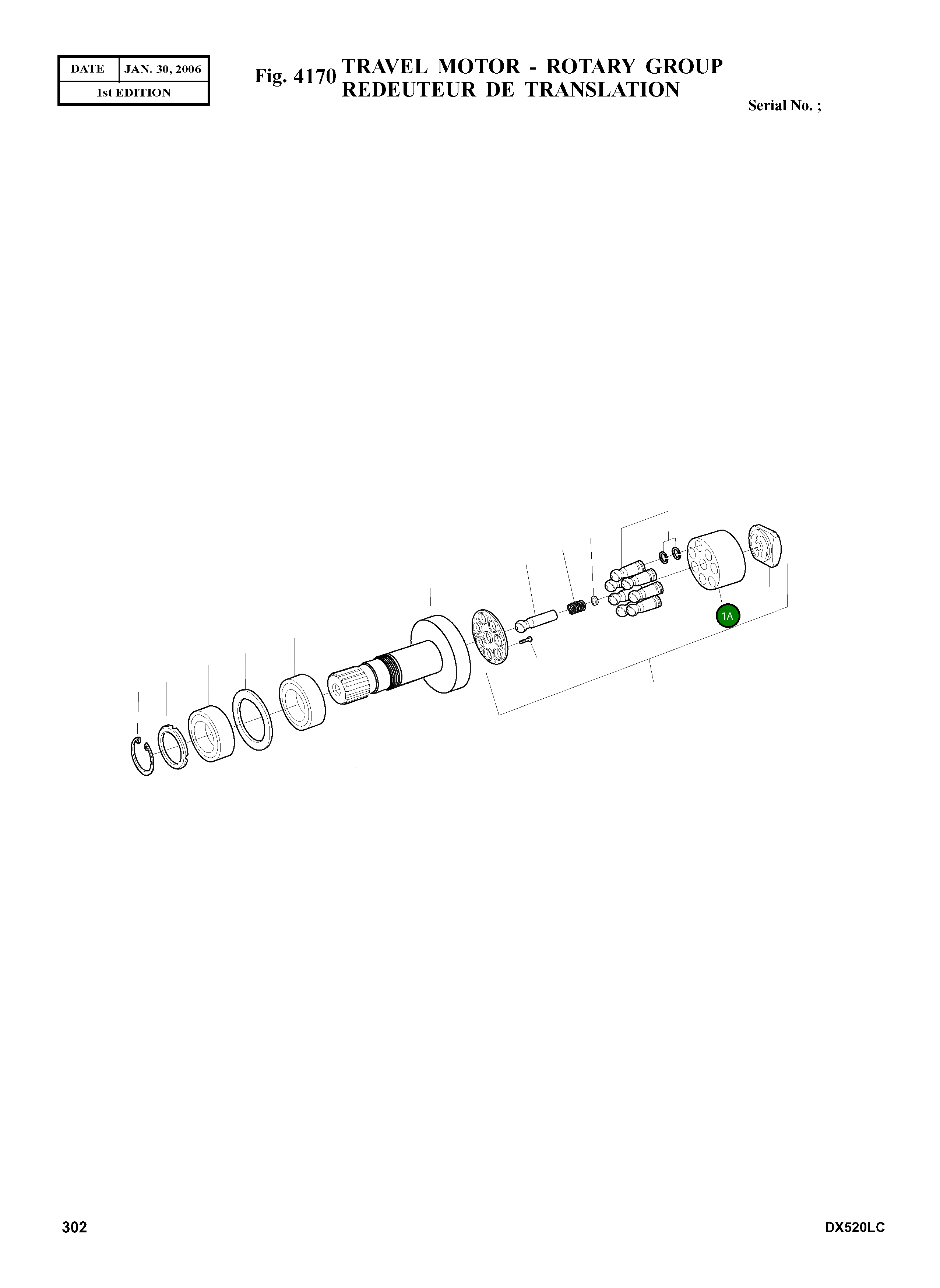 Цилиндр 2.424-00354 Komatsu