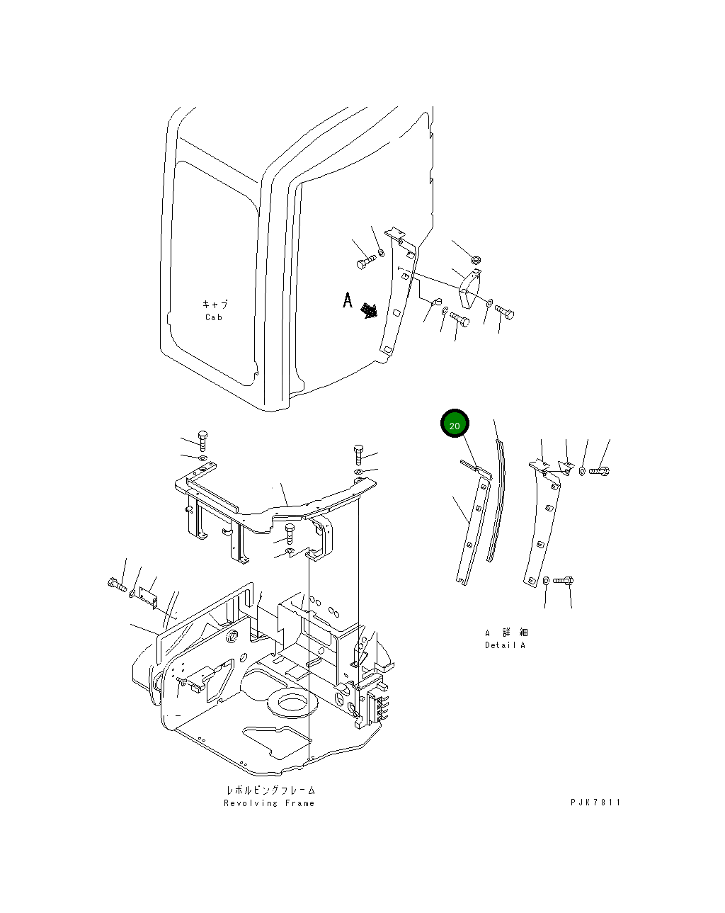 Уплотнение 21X-54-32380 Komatsu