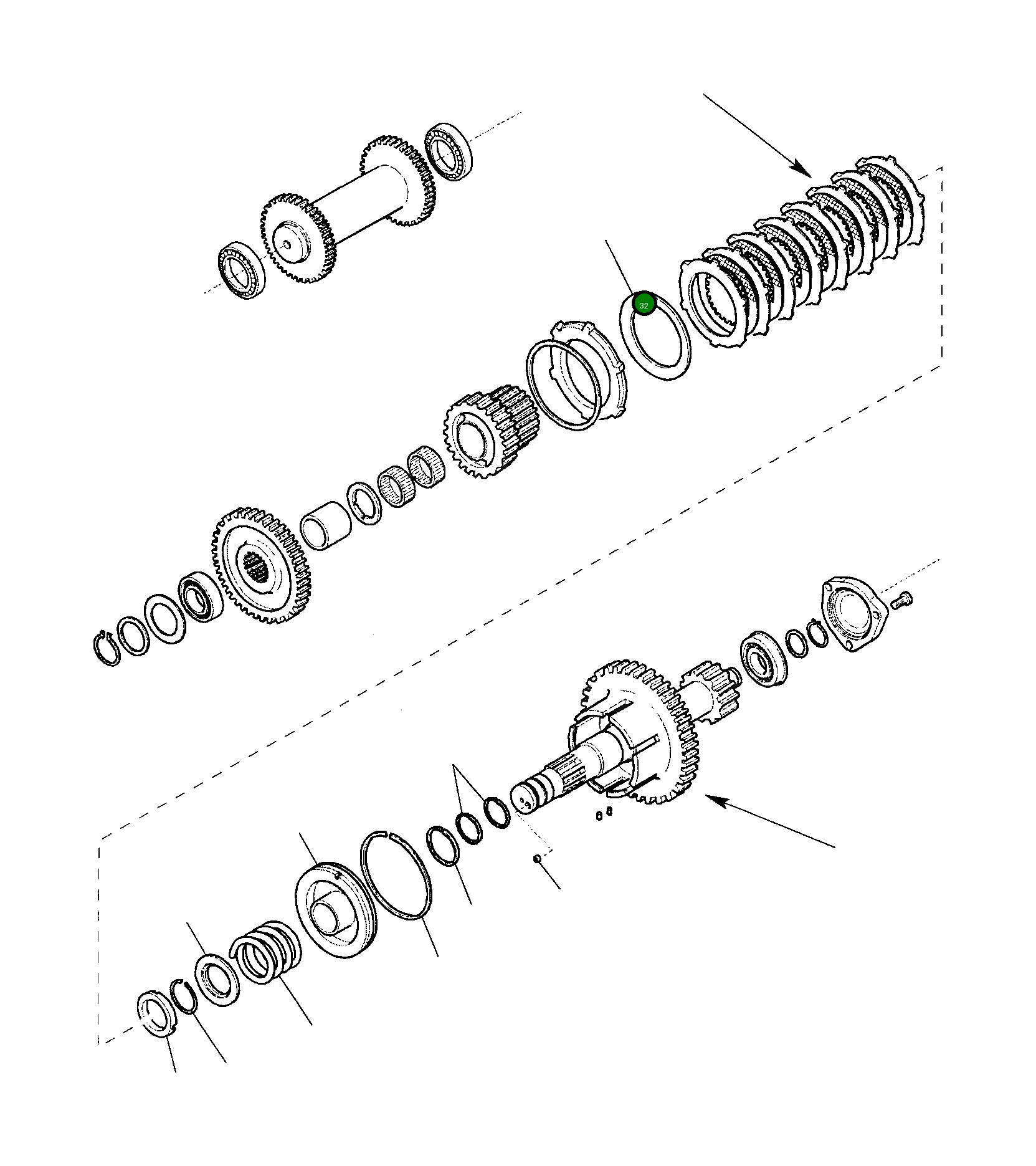 Тарельчатая пружинная шайба CAO140116 Komatsu